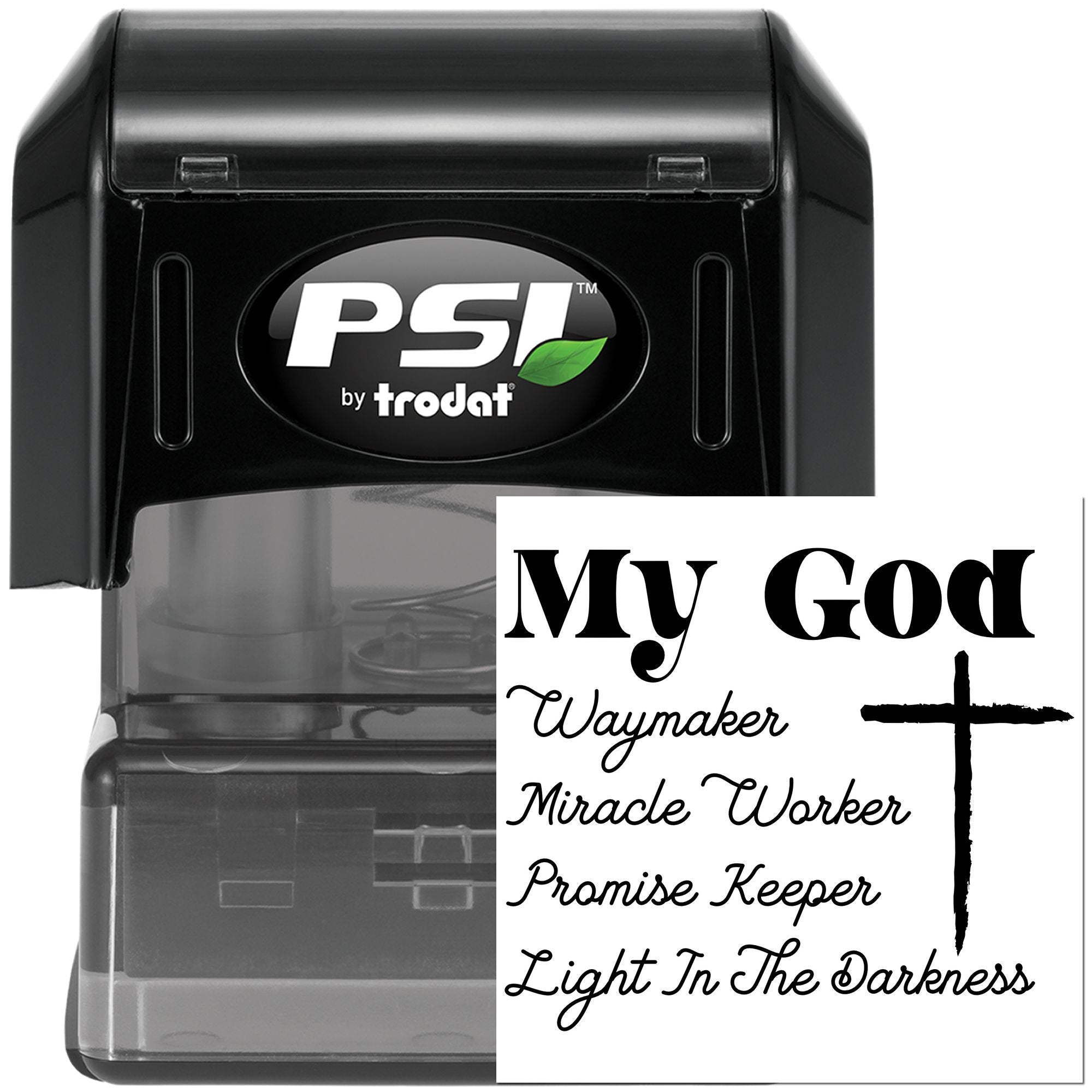 Pre-Inked Way Maker Cross Card Stamp