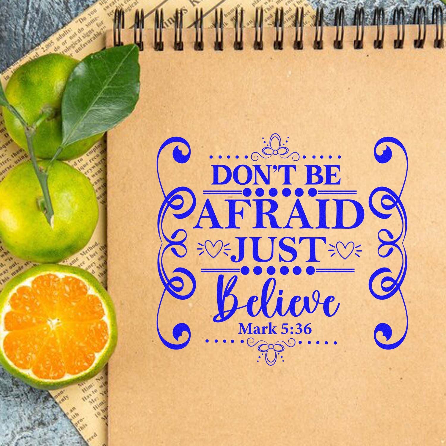 Self-Inking Faith Quote Greeting Card Stamp