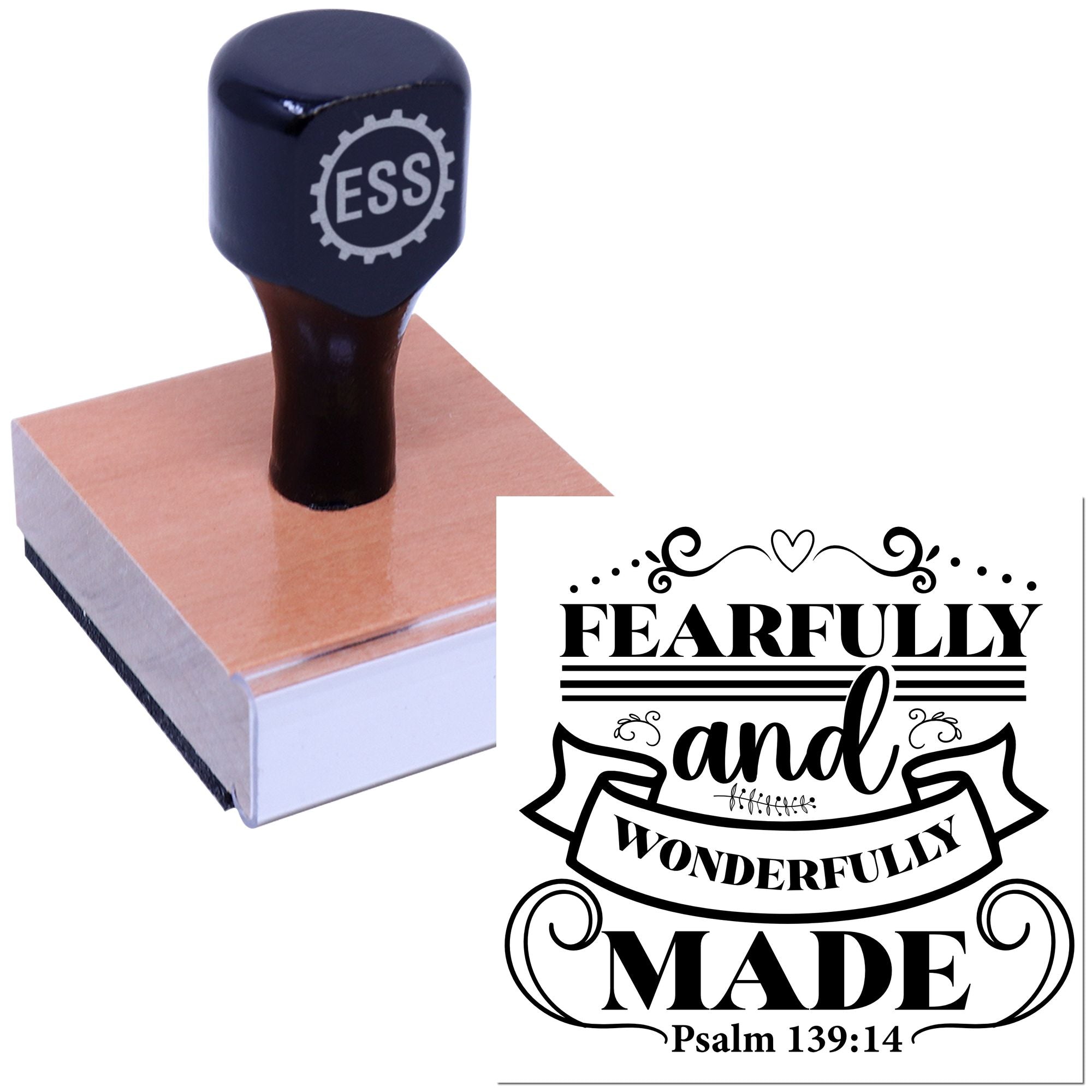 Divine Creation Design Mini Card Rubber Stamp