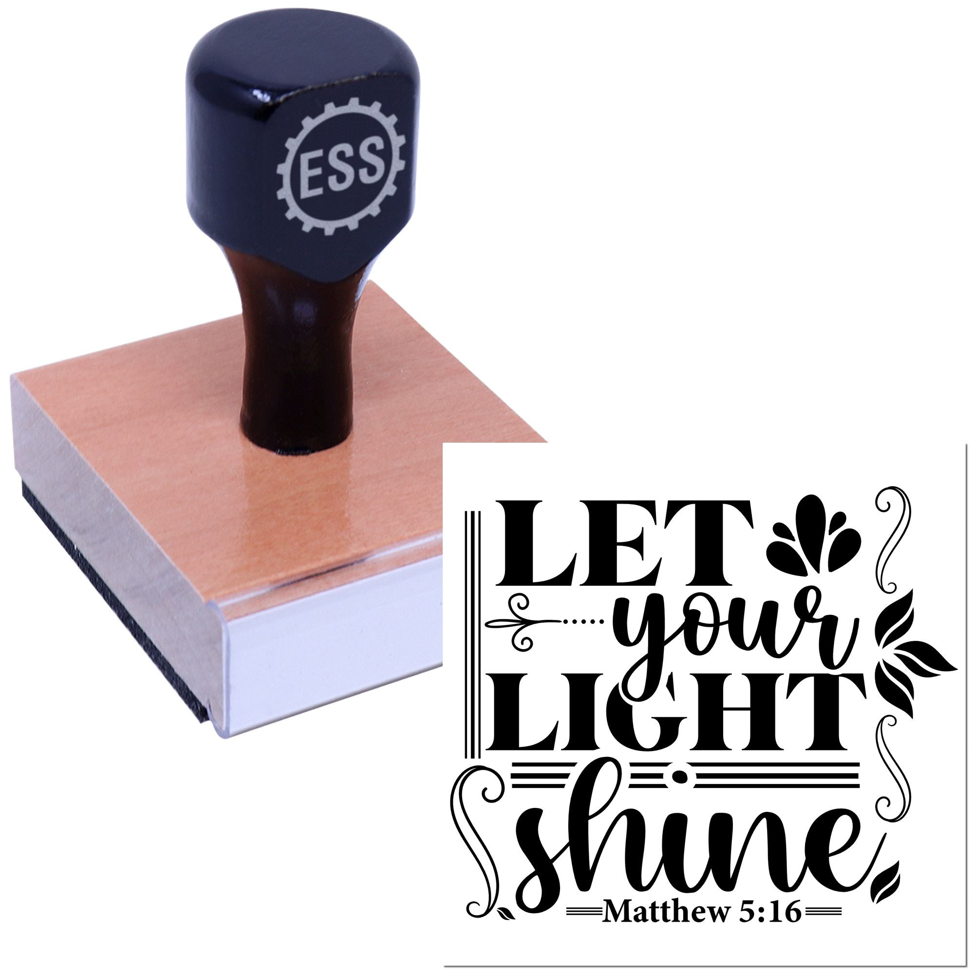 Illuminating Faith Art Favor Tag Rubber Stamp