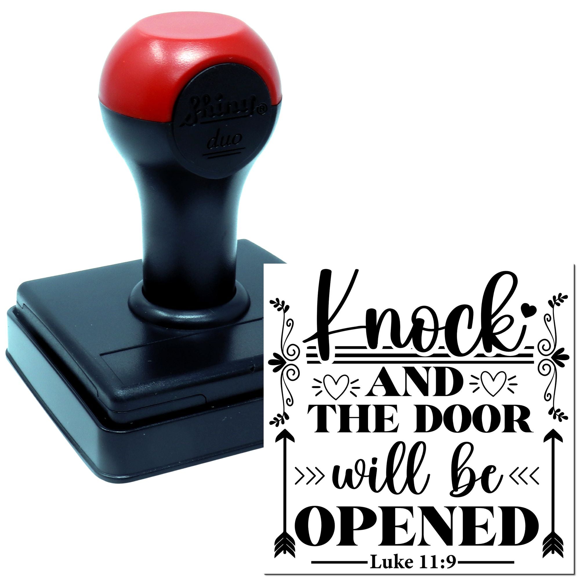 Duo Knock And Door Will Open Hand Stamp