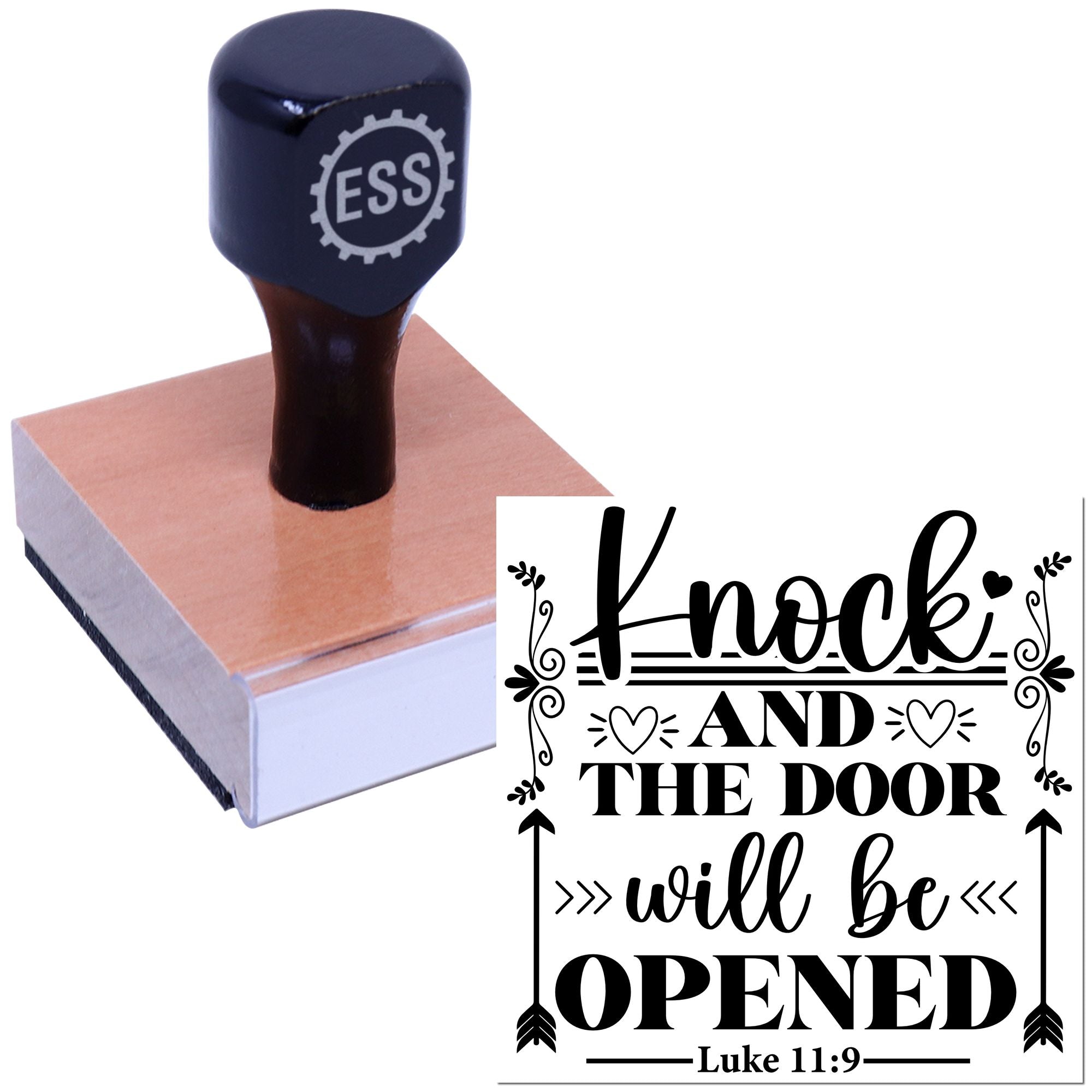 Knock Opens Doors Craft Rubber Stamp