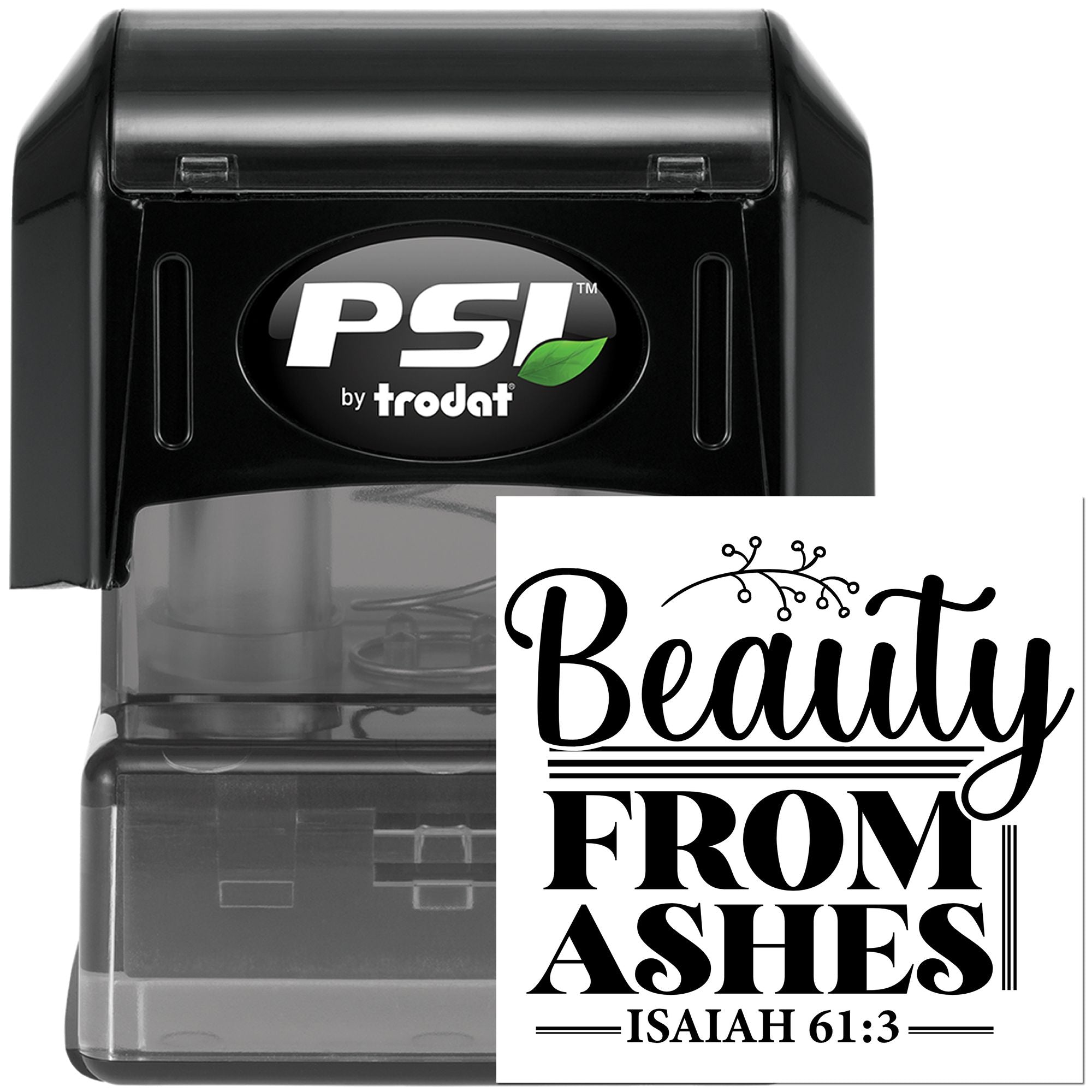 Pre-Inked Beauty From Ashes Scrapbooking Stamp