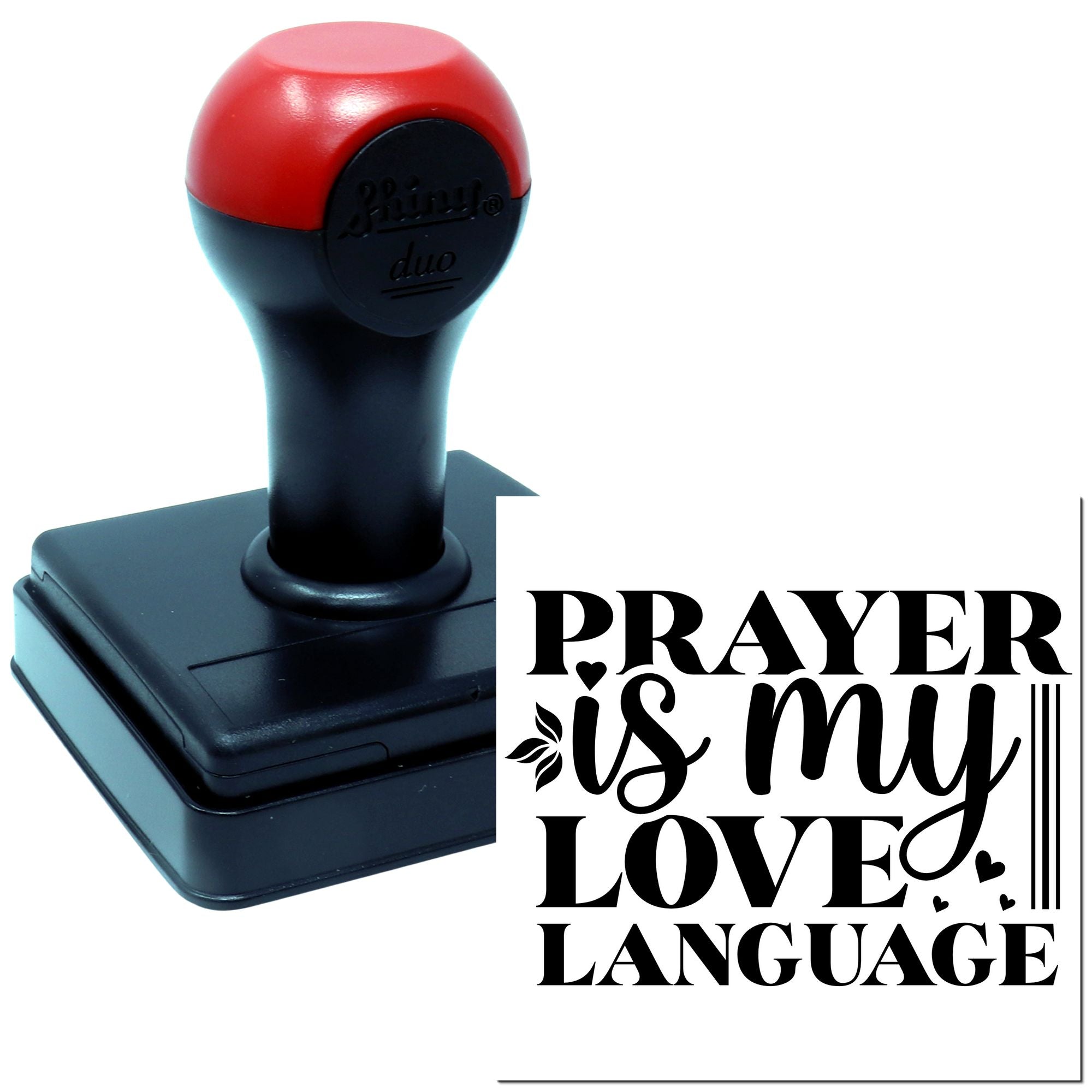 Duo Prayerful Heart Speaks Love Daily Hand Stamp