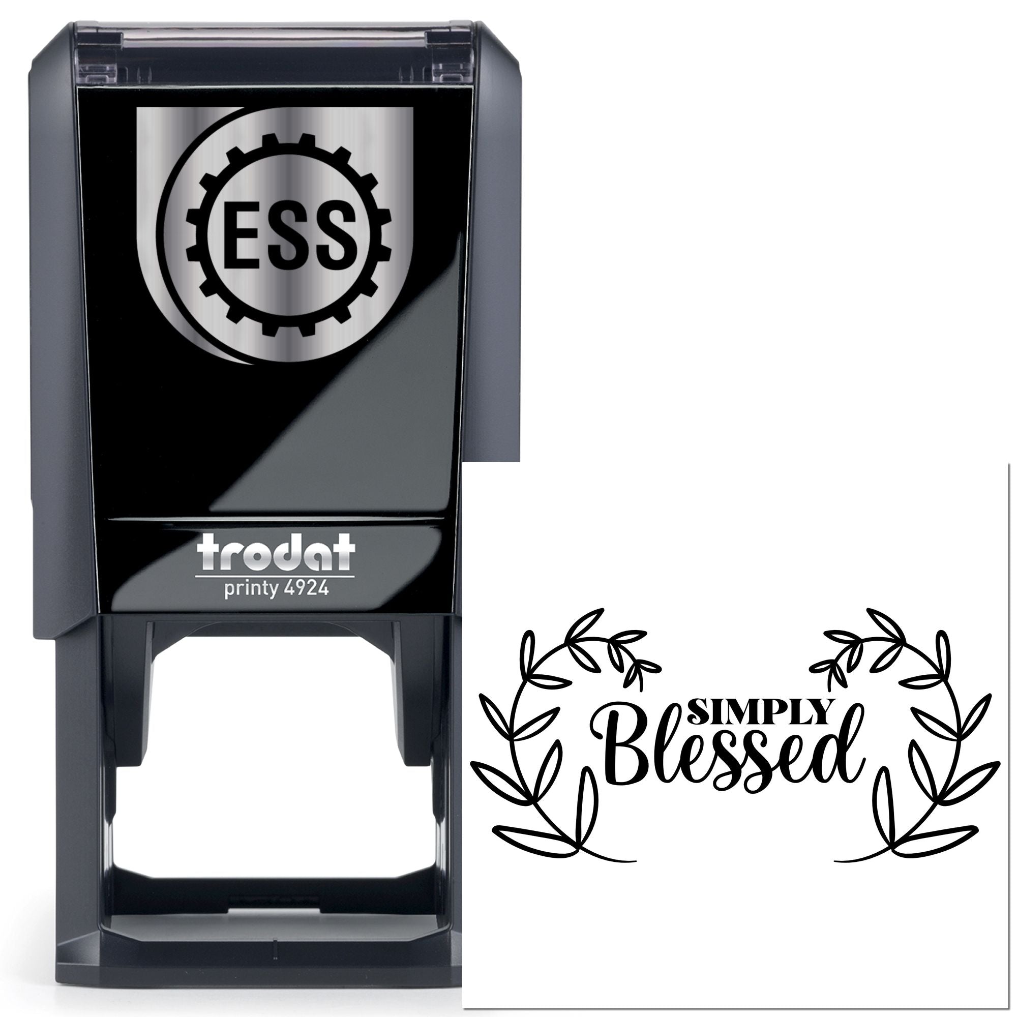 Self-Inking Simply Blessed Paper Goods Stamp