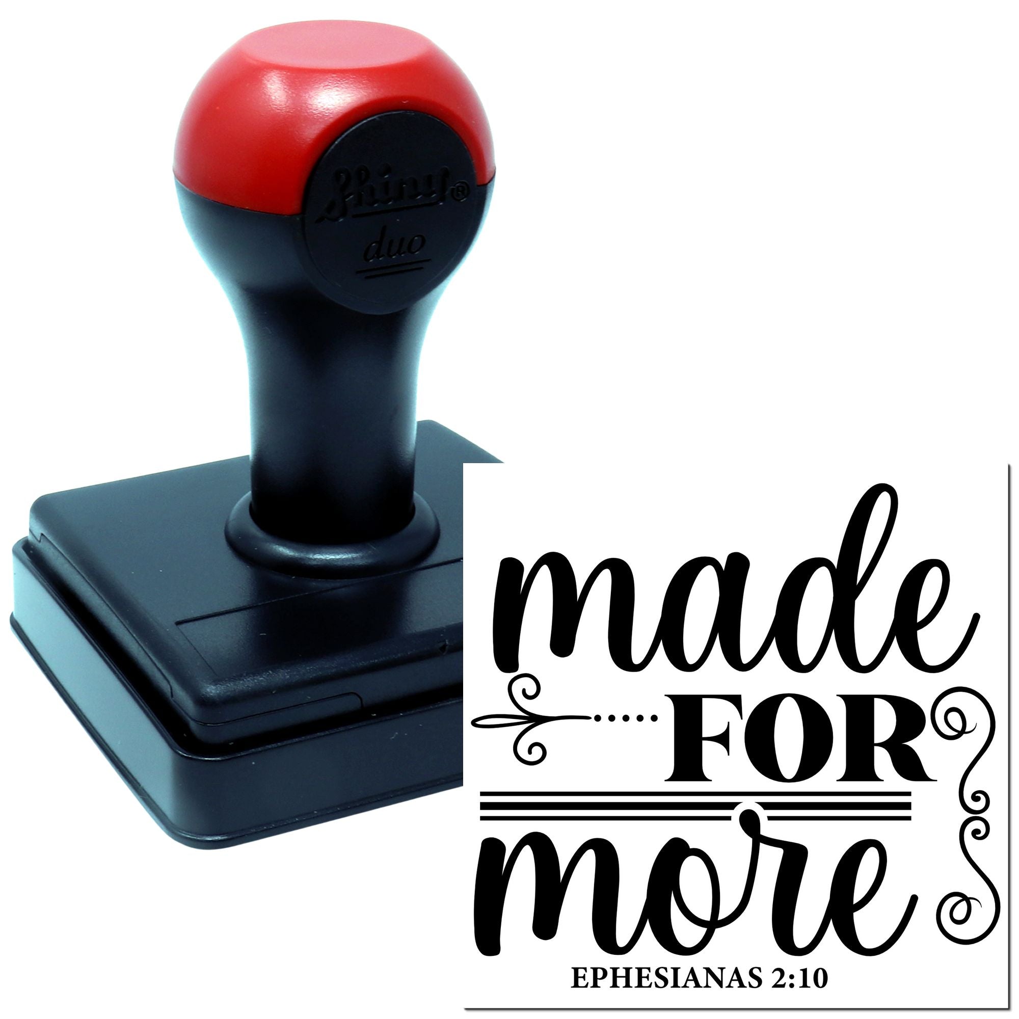 Duo Made For More Biblical Encouragement Hand Stamp