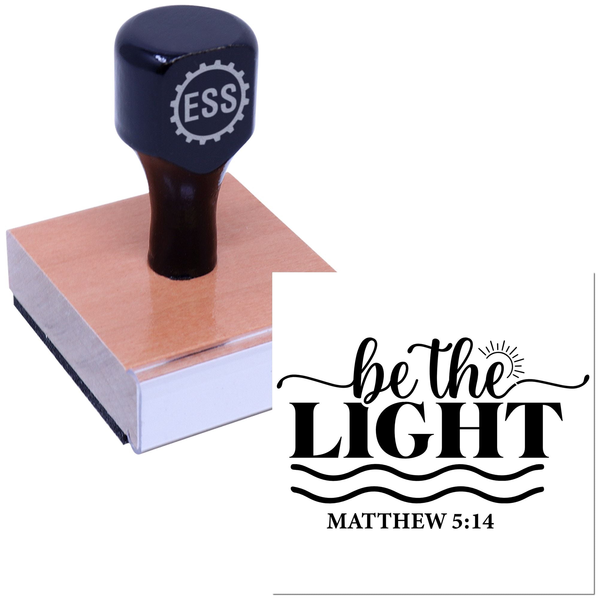 Illuminate The World Postcard Rubber Stamp