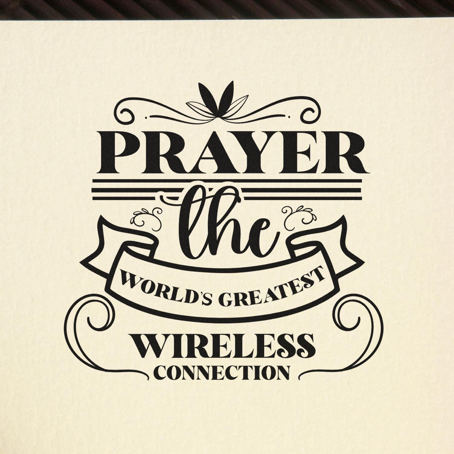 Self-Inking Prayer Connection Place Card Stamp