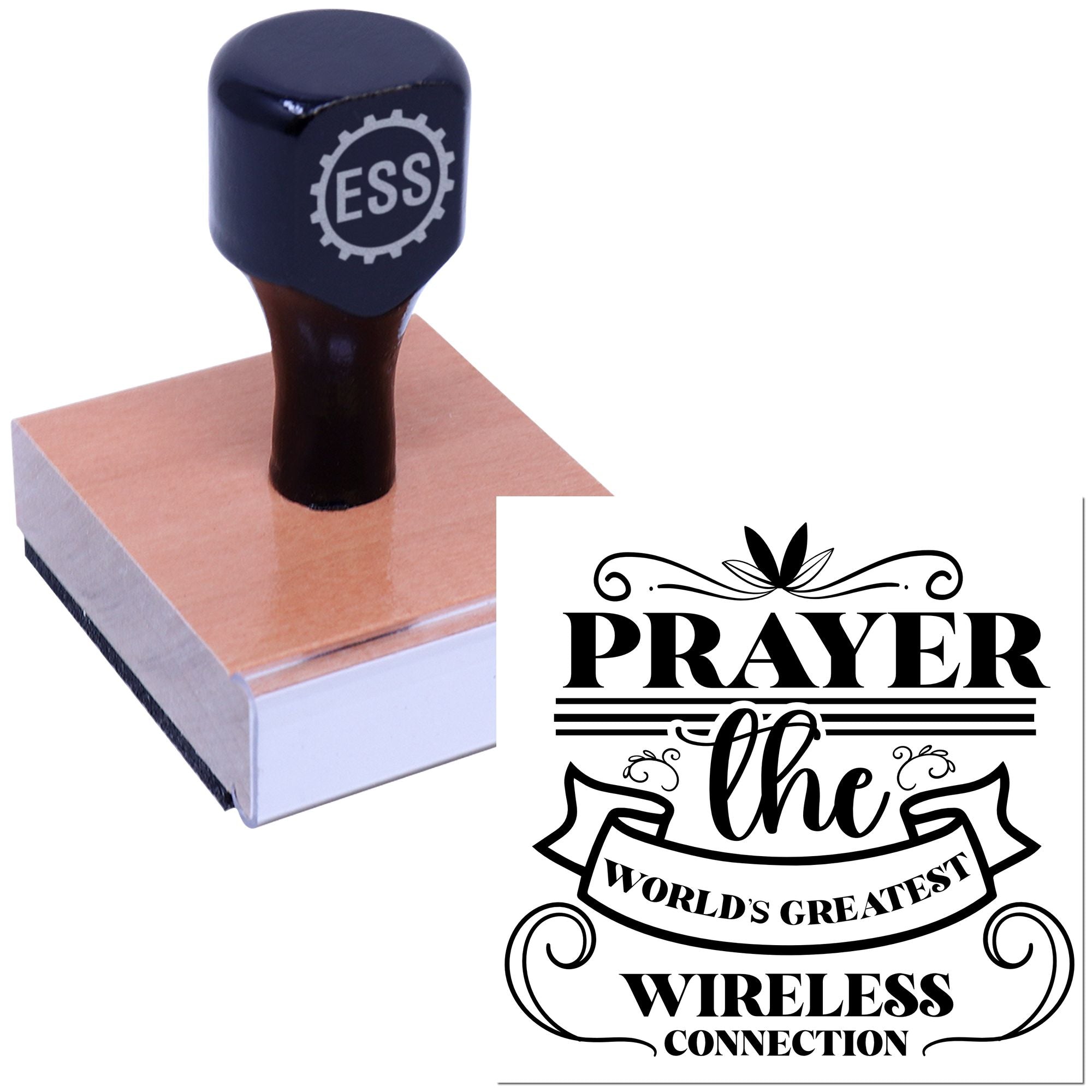 Heavenly Connection Network Party Favor Rubber Stamp