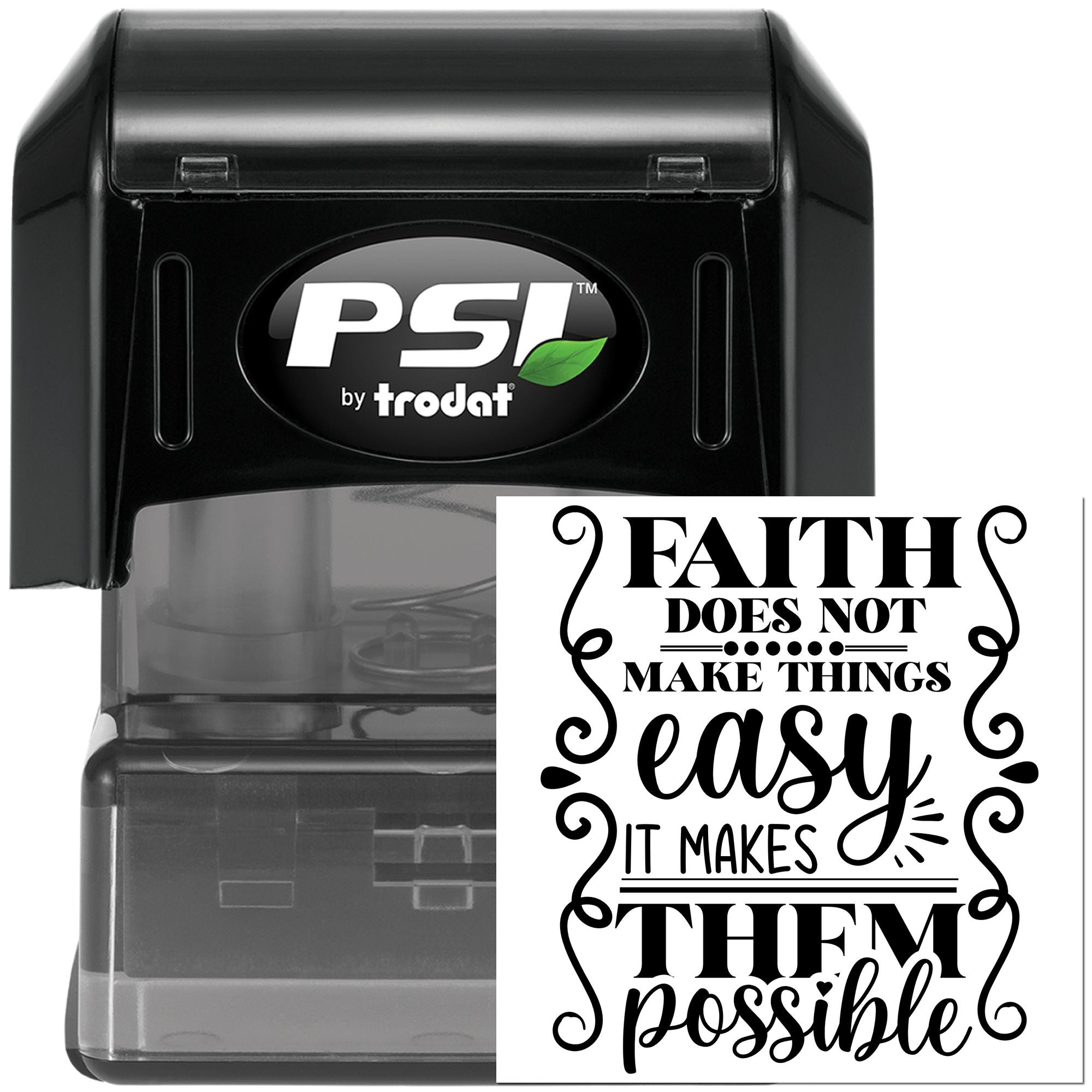 Pre-Inked Faith Makes Possible Craft Stamp