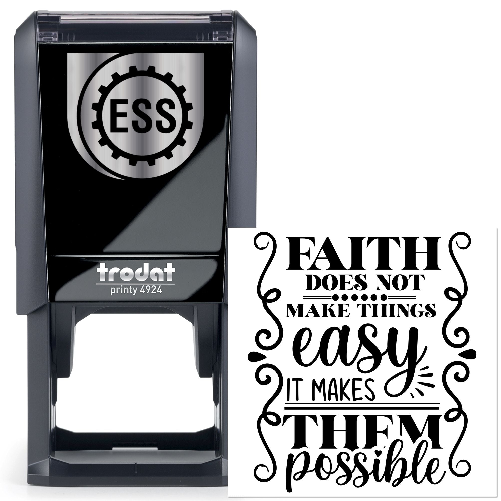 Self-Inking Motivational Quote Scrapbooking Stamp