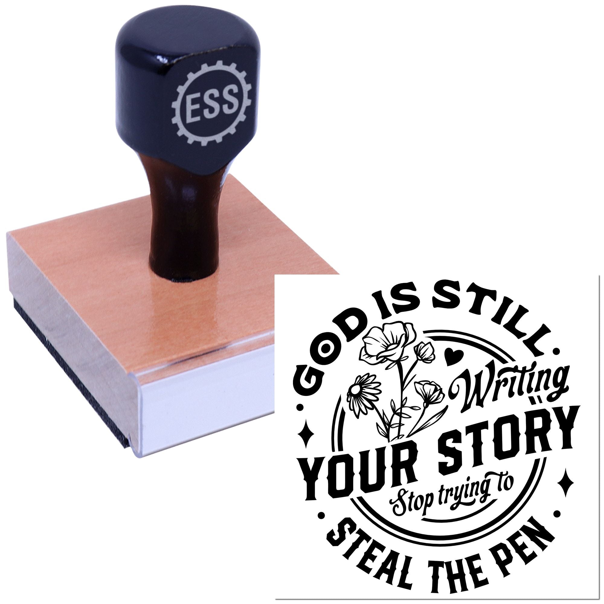 Divine Pen Journey Handcraft Rubber Stamp