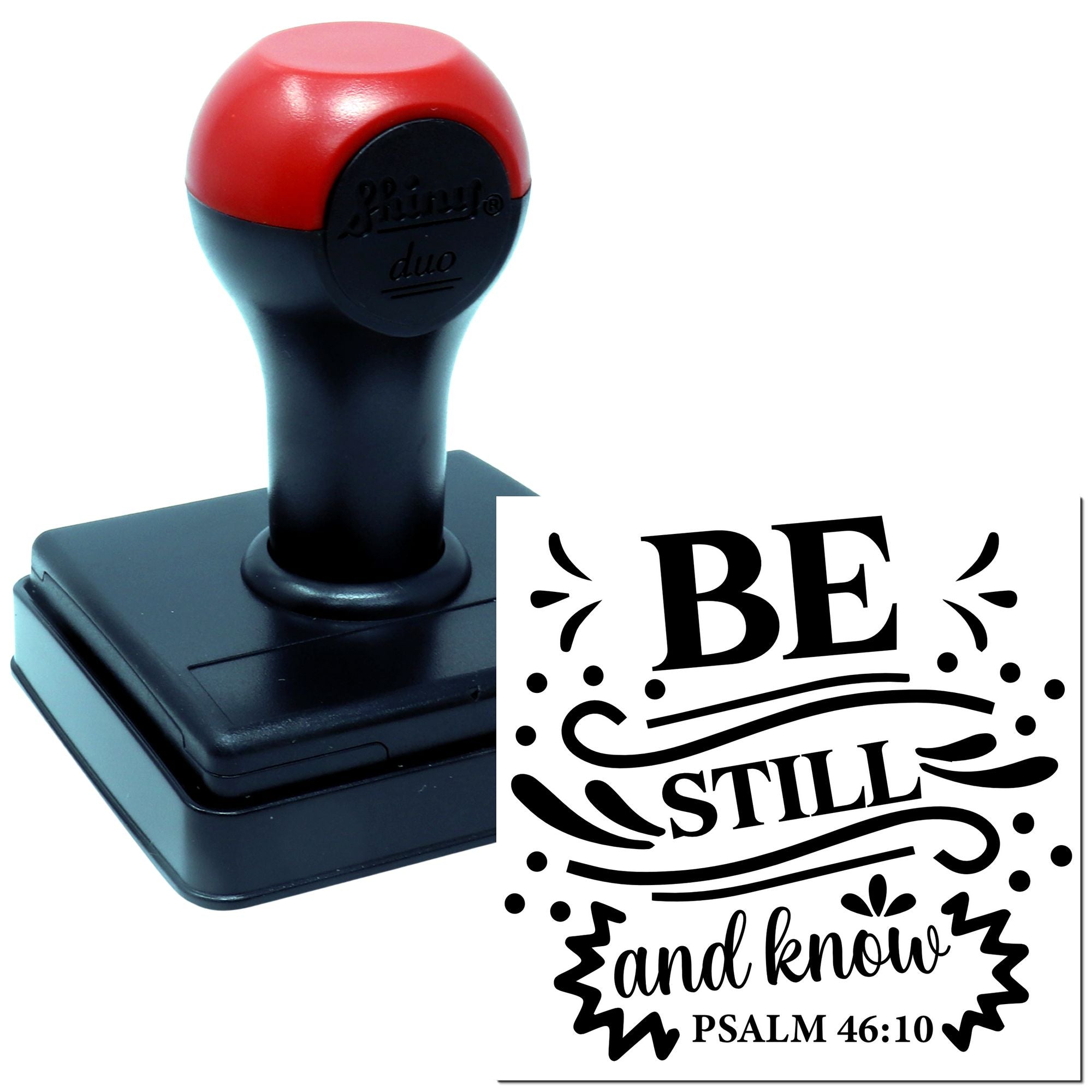 Duo Be Still And Know Poster Hand Stamp