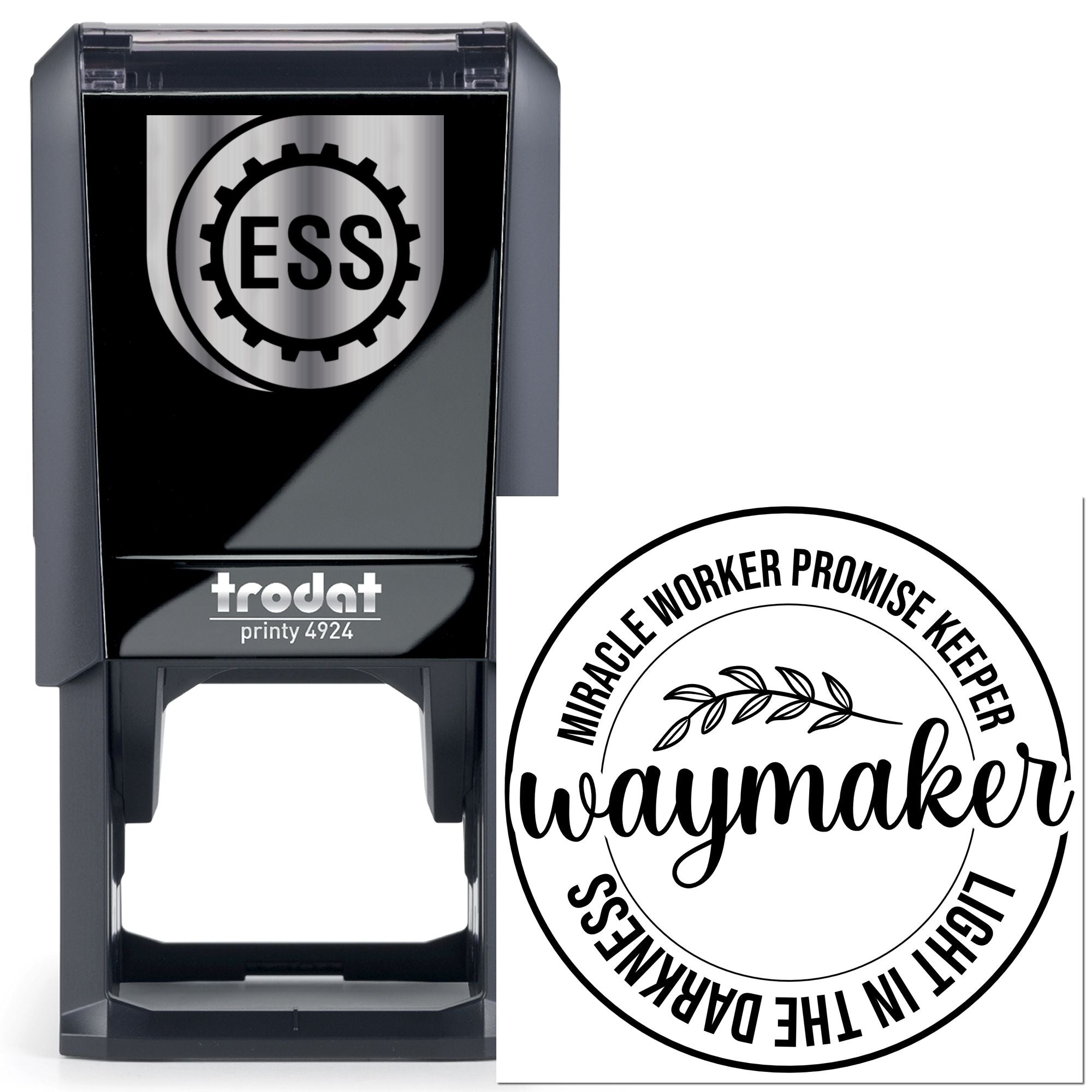 Self-Inking Waymaker Logo Paper Craft Stamp