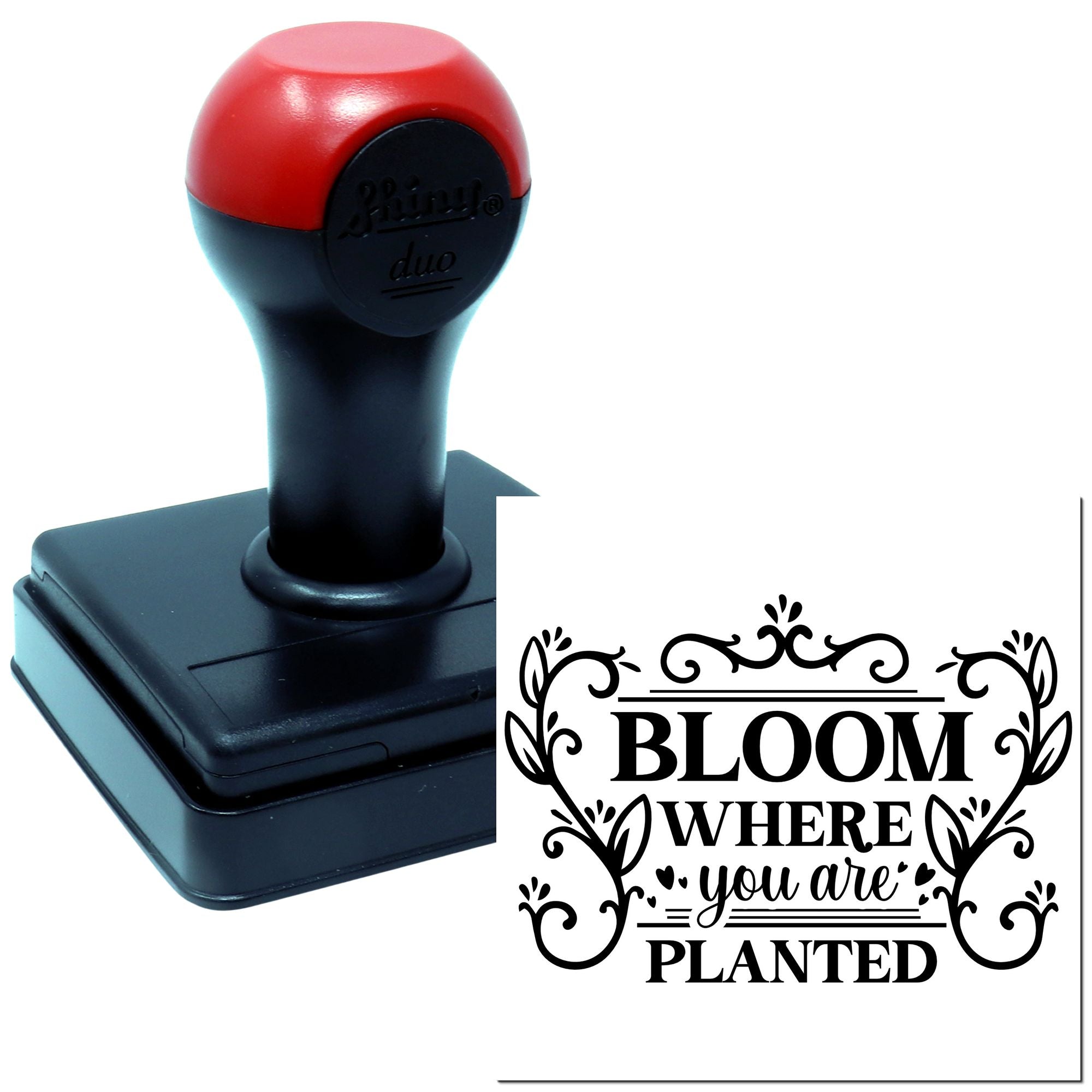 Duo Bloom Right Where You Are Hand Stamp