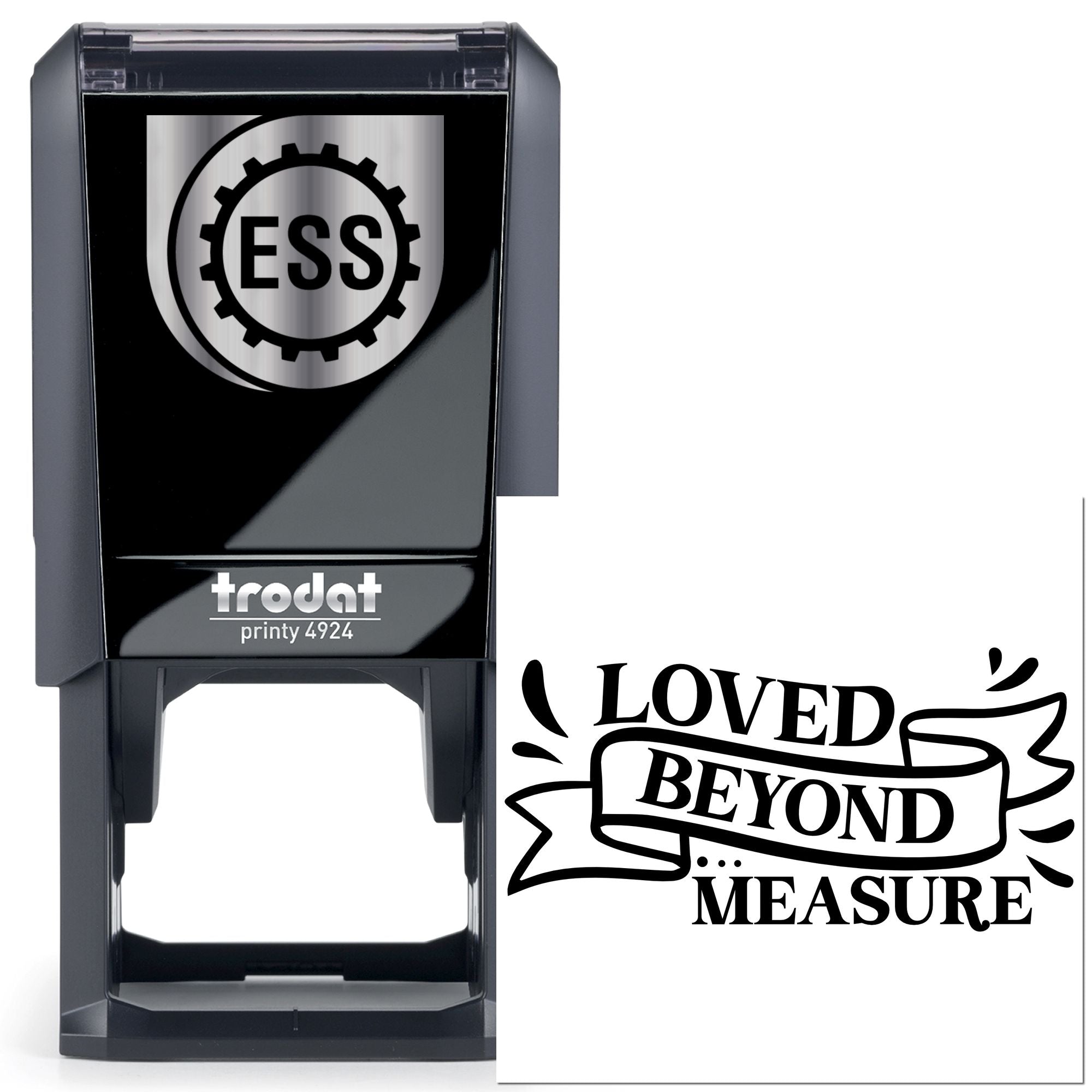Self-Inking Love Banner Note Card Stamp
