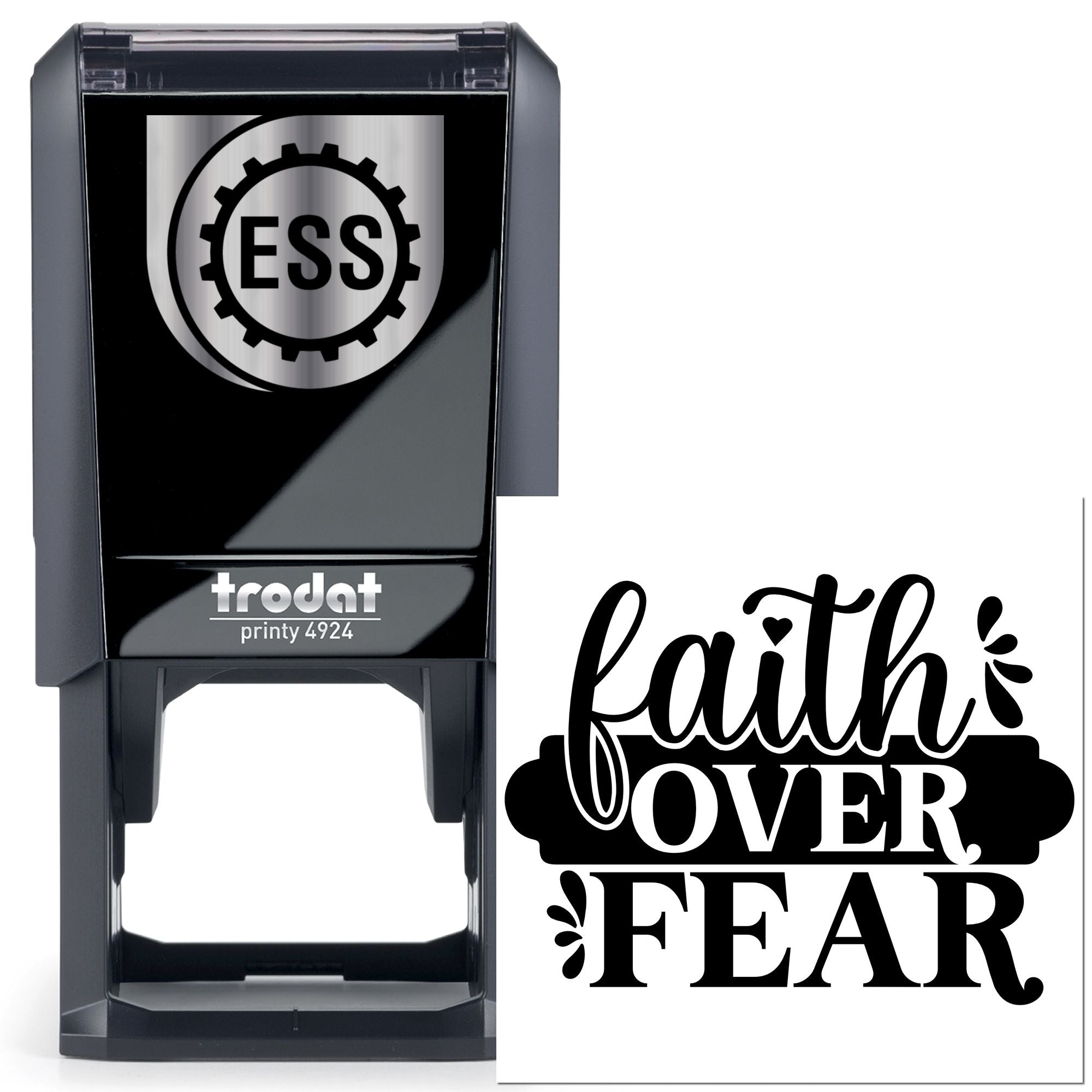 Self-Inking Motivational Quote Mini Card Stamp