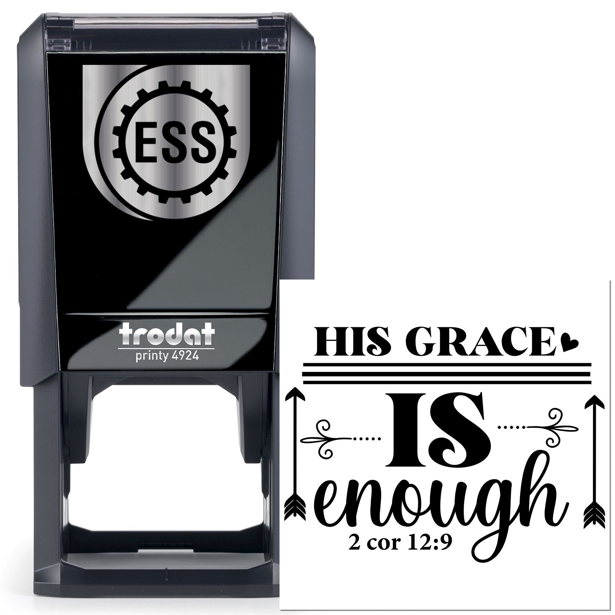 Self-Inking His Grace Paper Craft Stamp