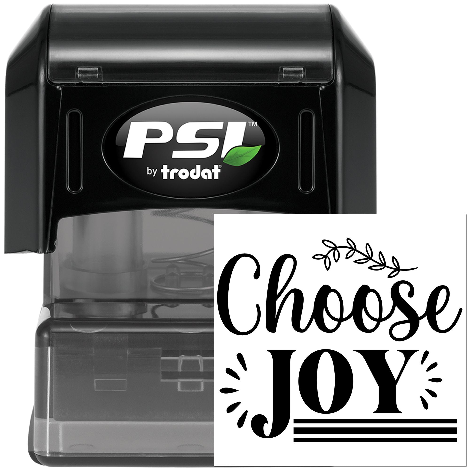 Pre-Inked Choose Joy Decor Paper Craft Stamp