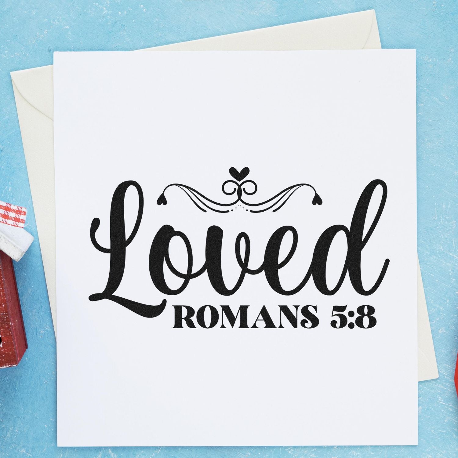 Duo Loved By God, Grace Given Hand Stamp