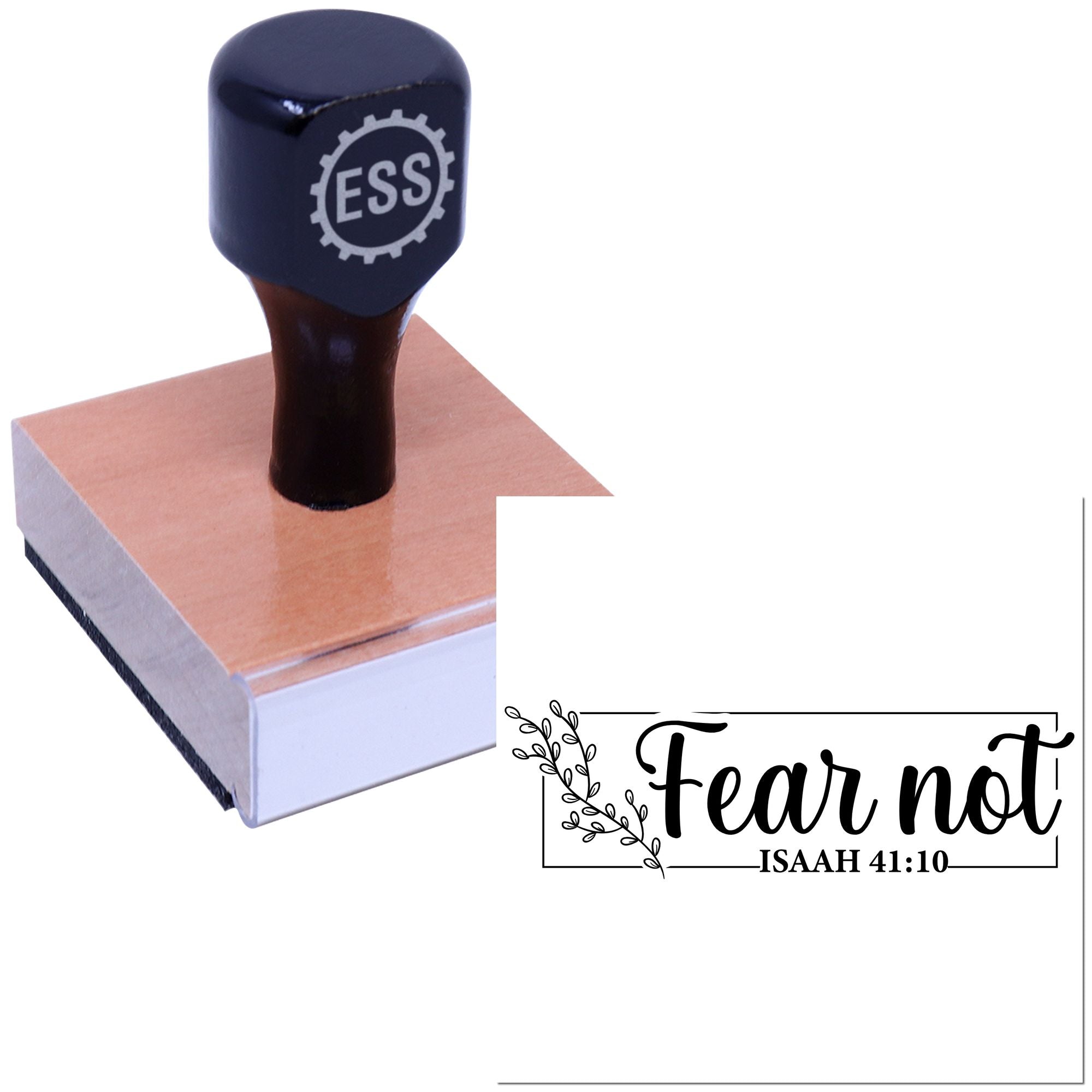 Faith Over Fear Journaling Rubber Stamp