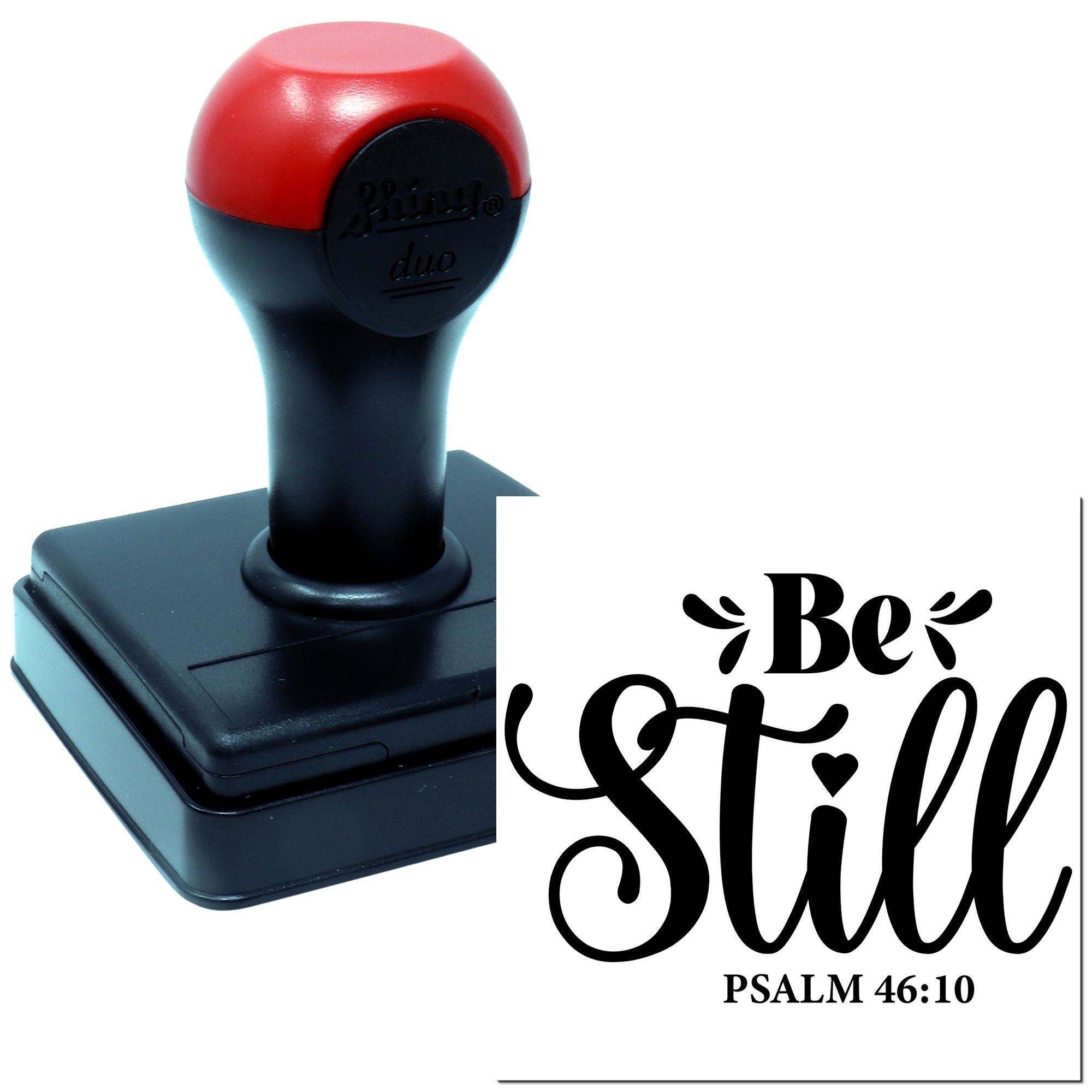 Duo Be Still Psalm 46 Design Hand Stamp