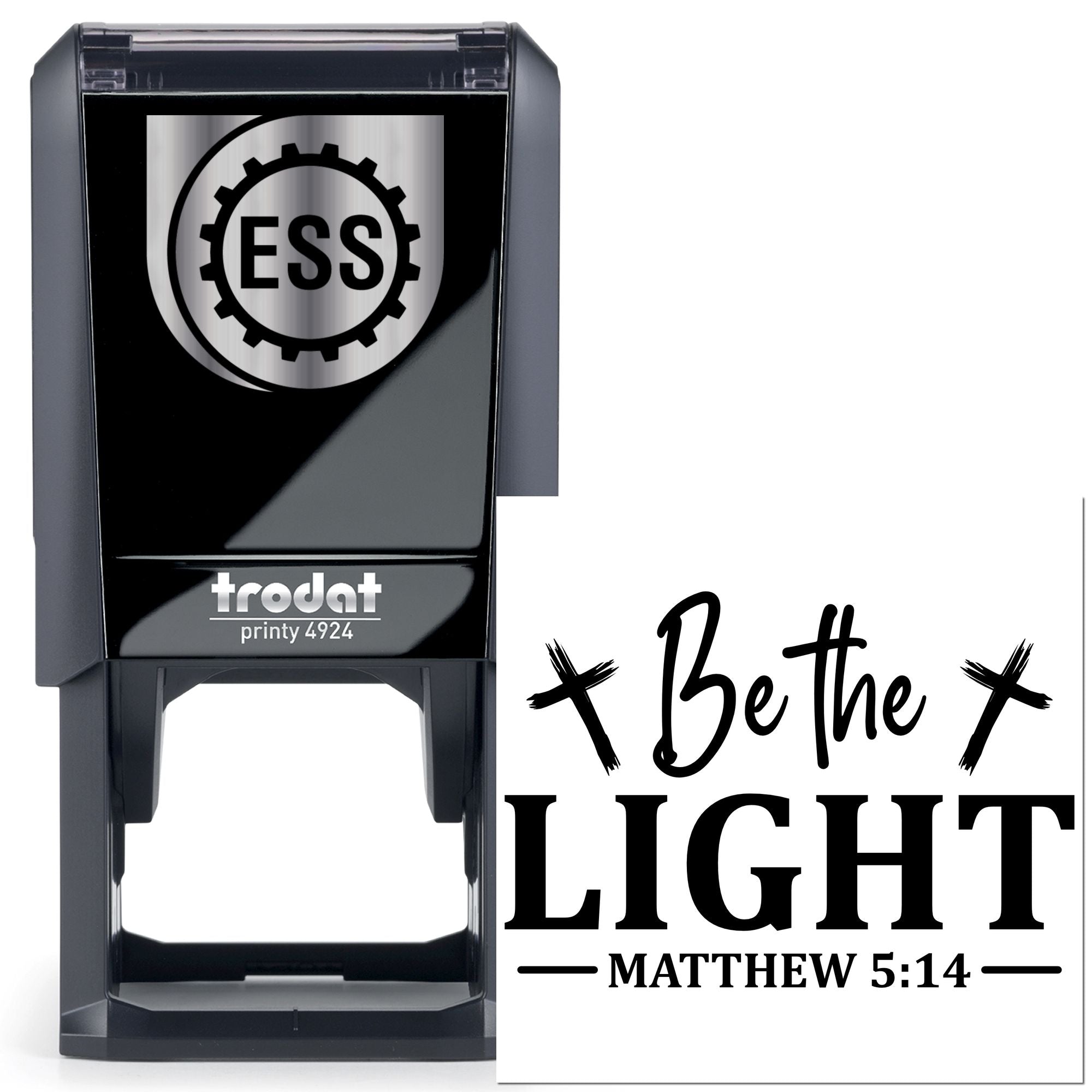 Self-Inking Be Light Greeting Card Stamp