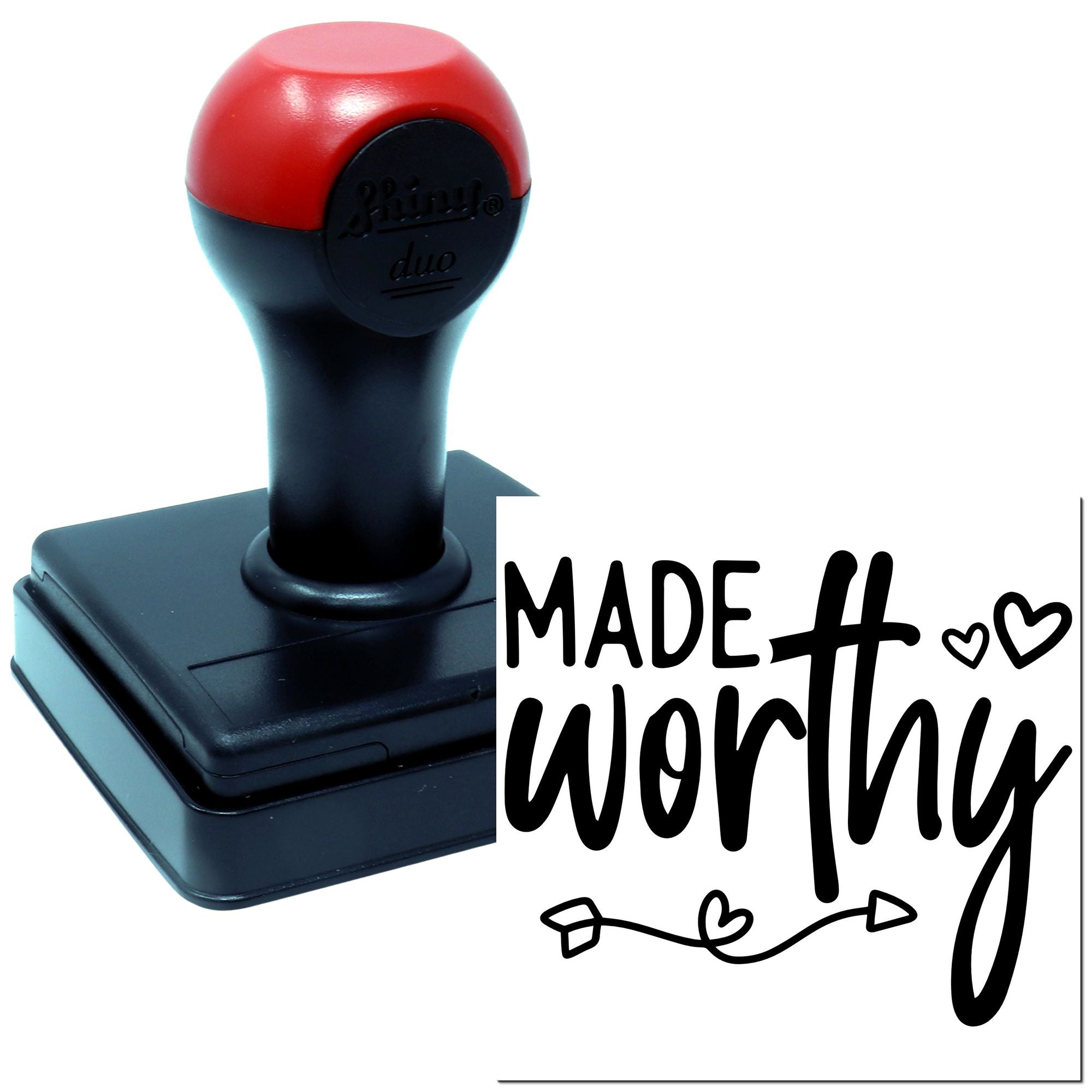 Duo Made Worthy With Love Always Hand Stamp