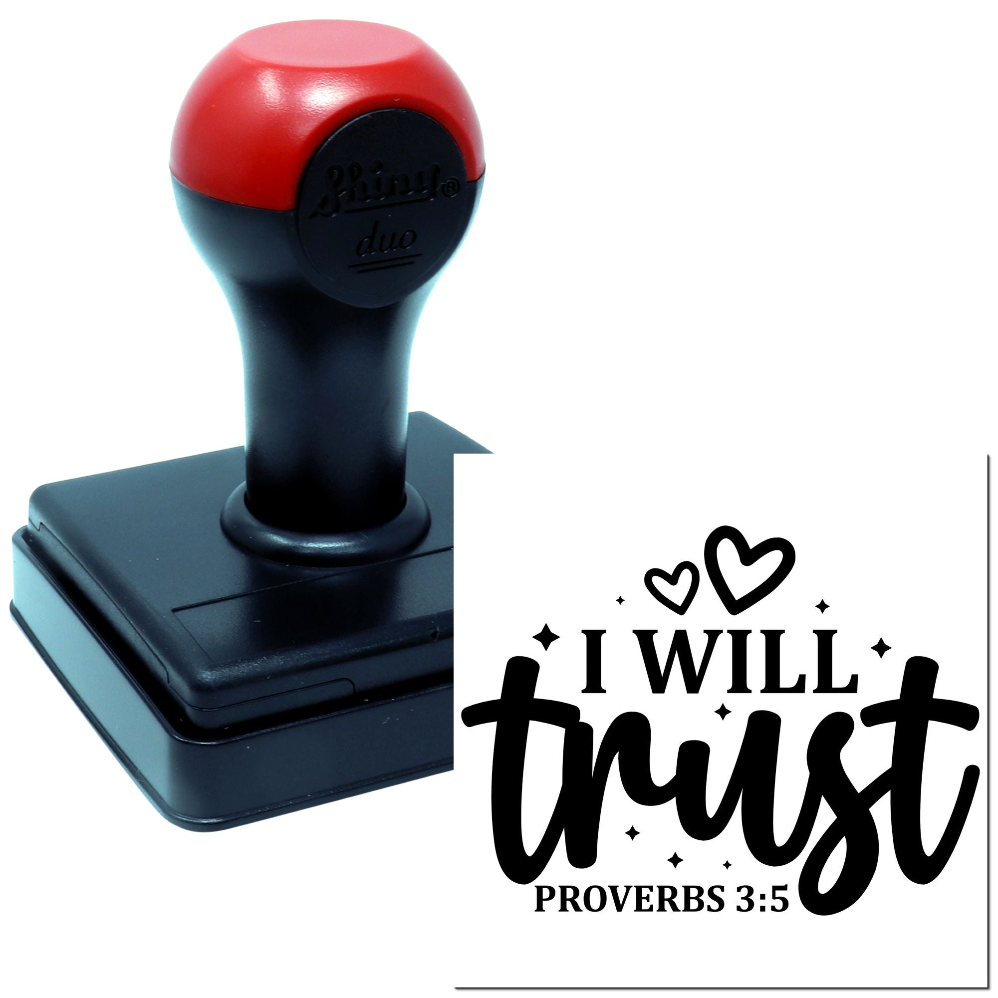 Duo I Will Trust Faithful Heart Hand Stamp