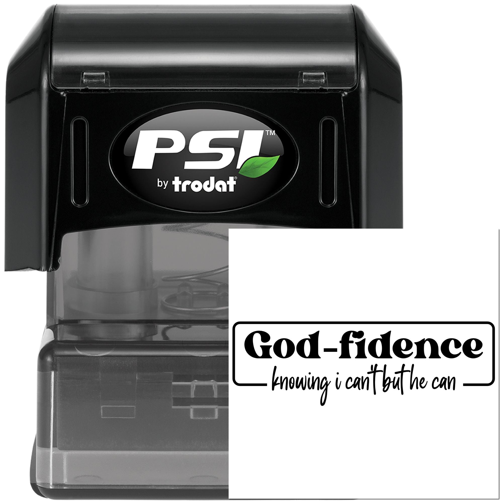 Pre-Inked God-Fidence Daily Reminder Favor Tag Stamp