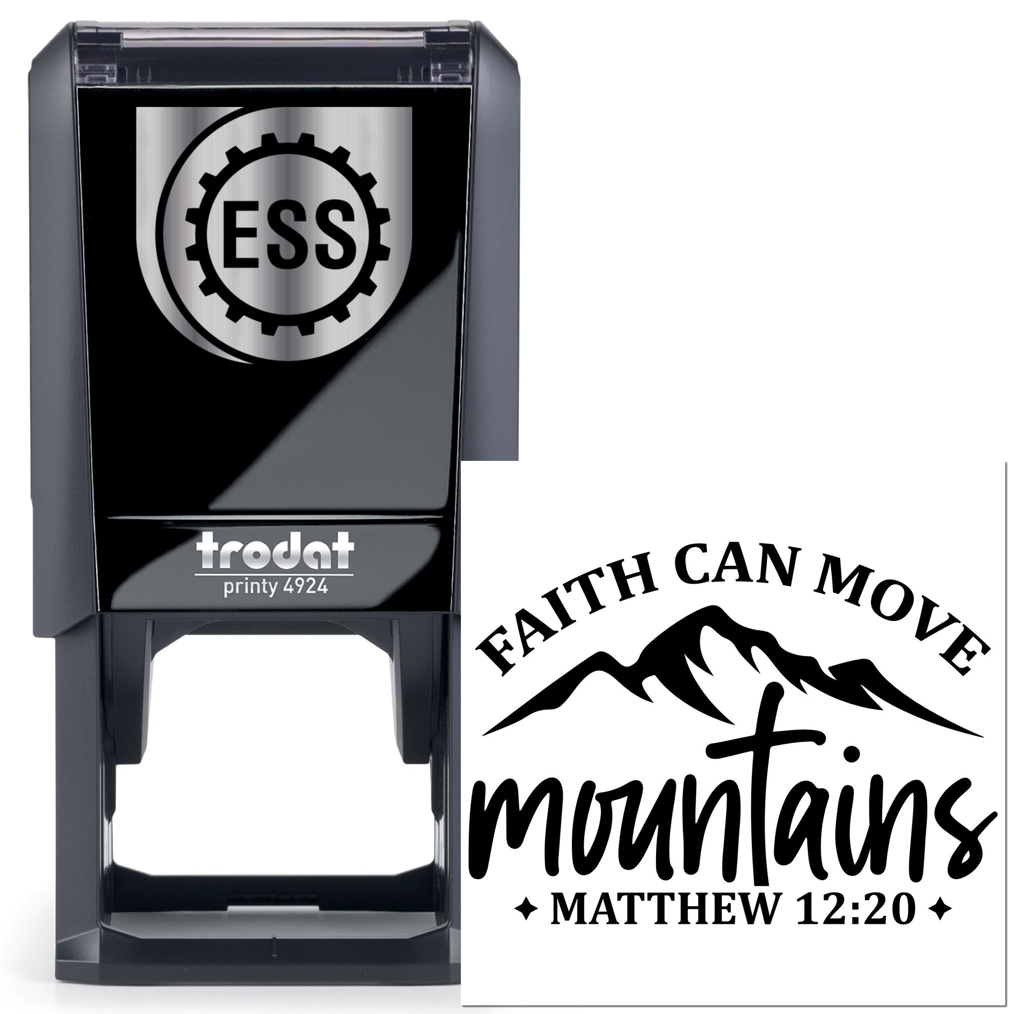 Self-Inking Mountain Faith Scrapbooking Stamp