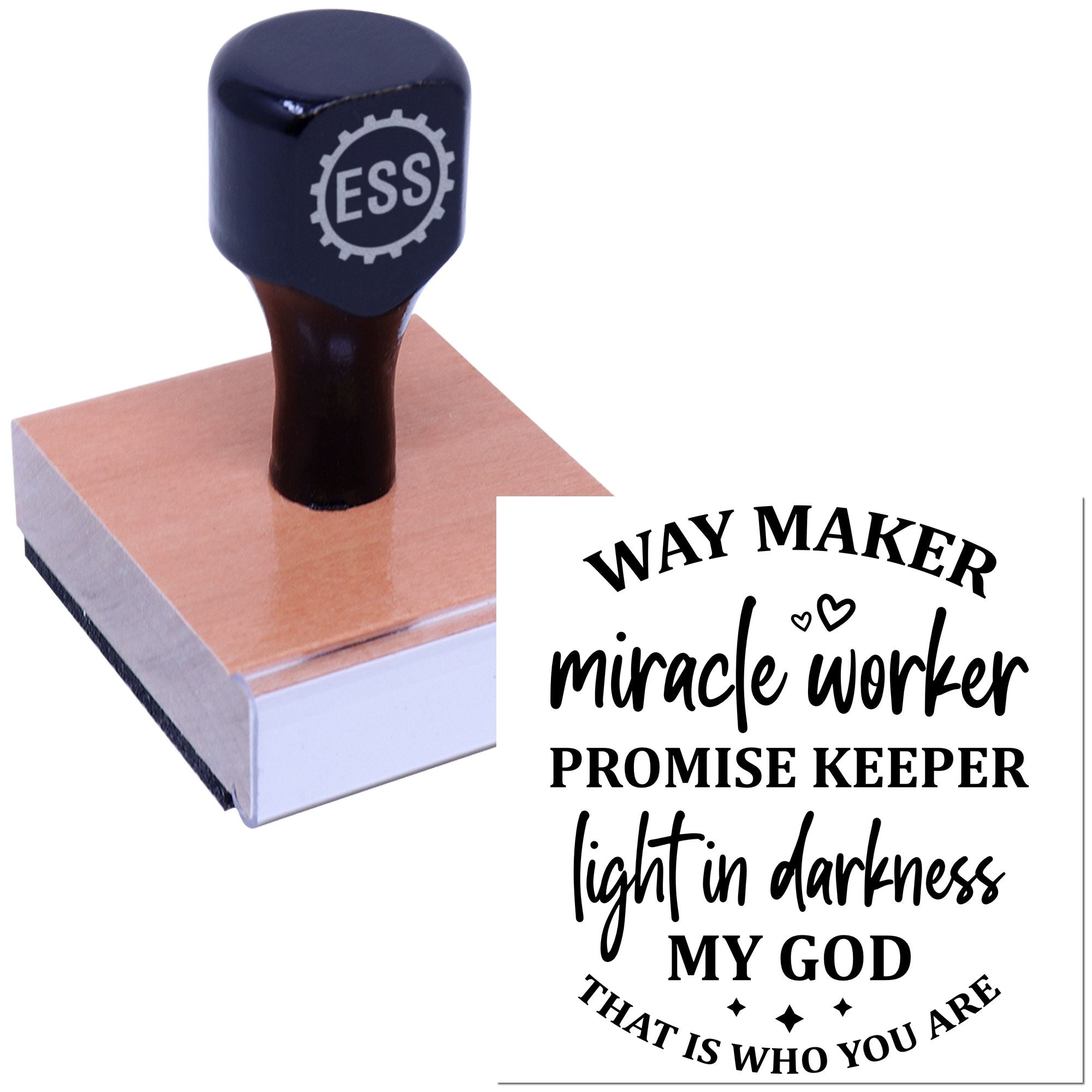 Promise Light Maker Handcraft Rubber Stamp