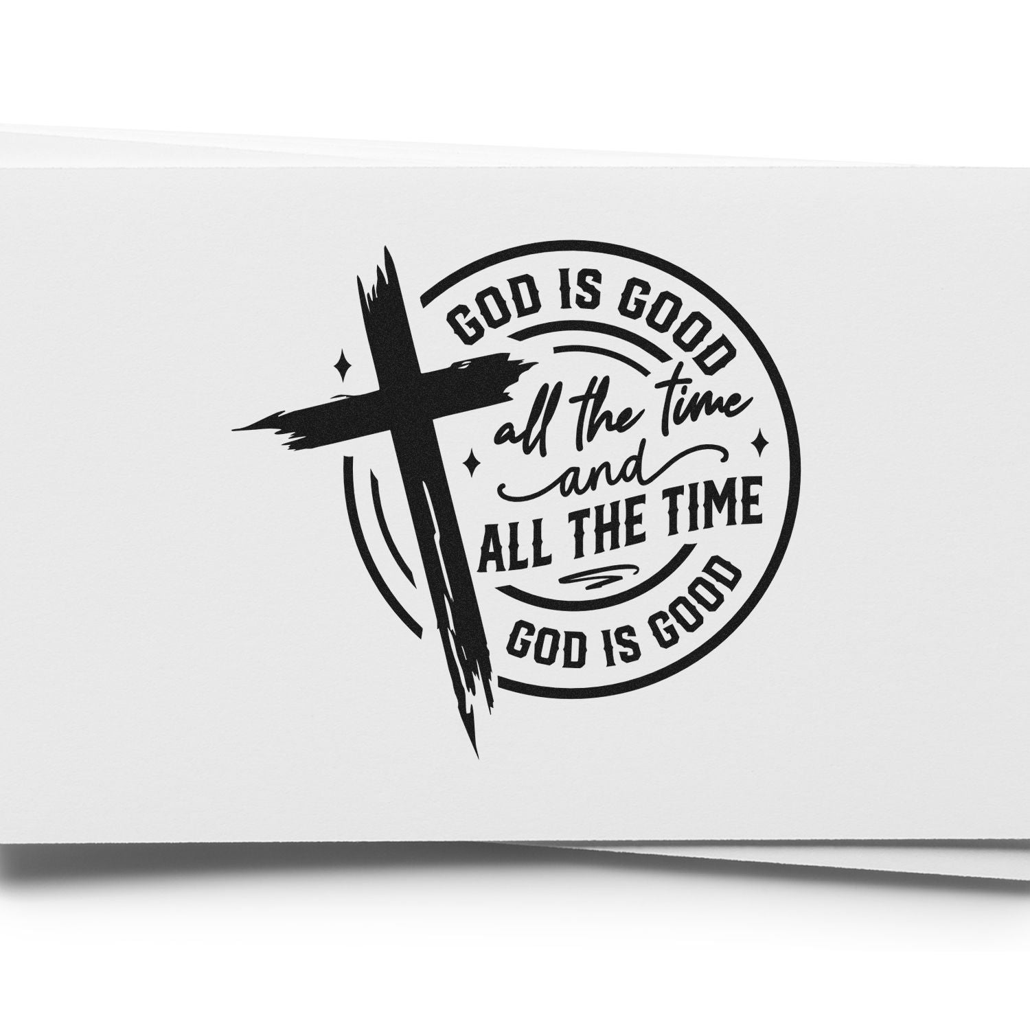 Duo God's Goodness All The Time Hand Stamp