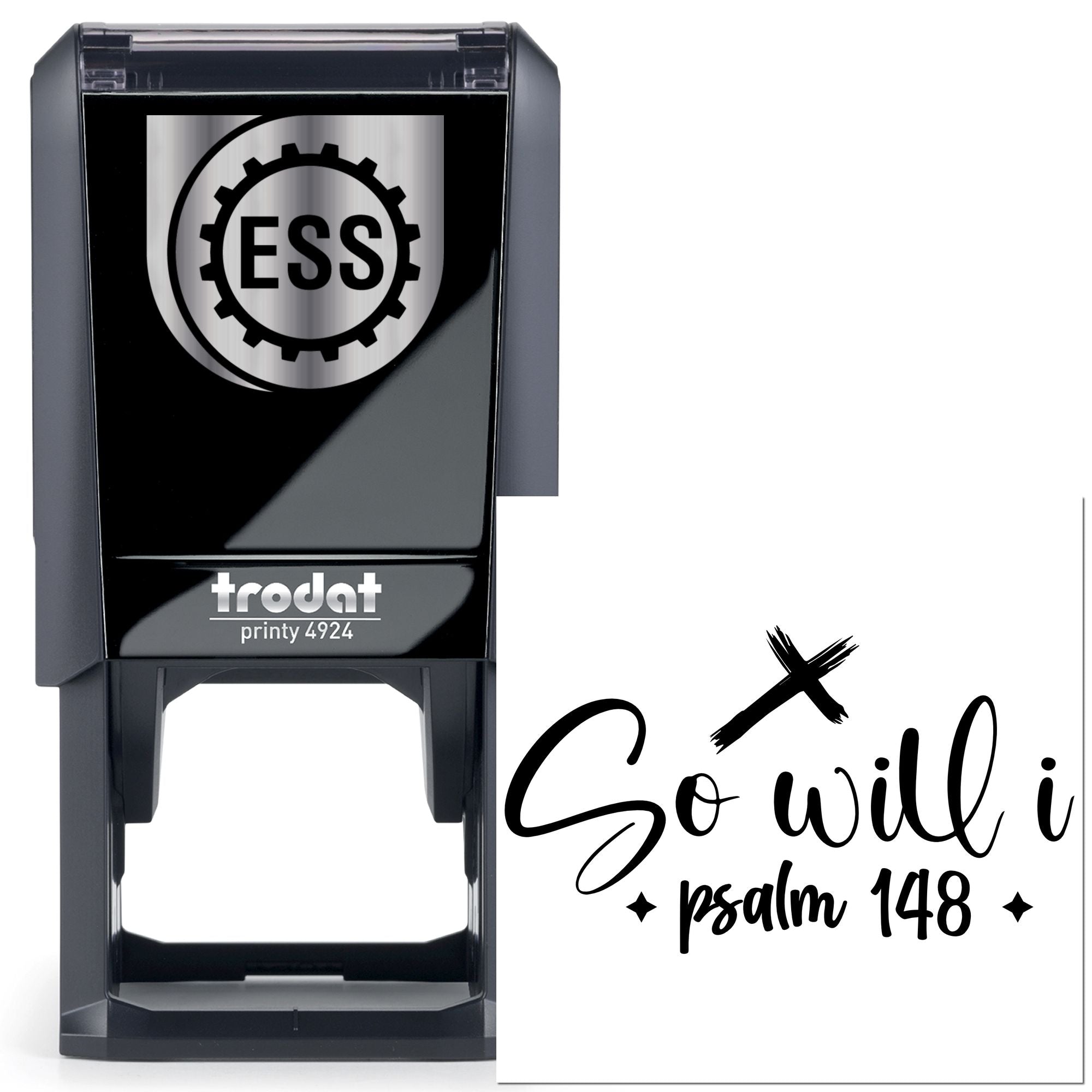 Self-Inking Scripture Quote Papercraft Stamp