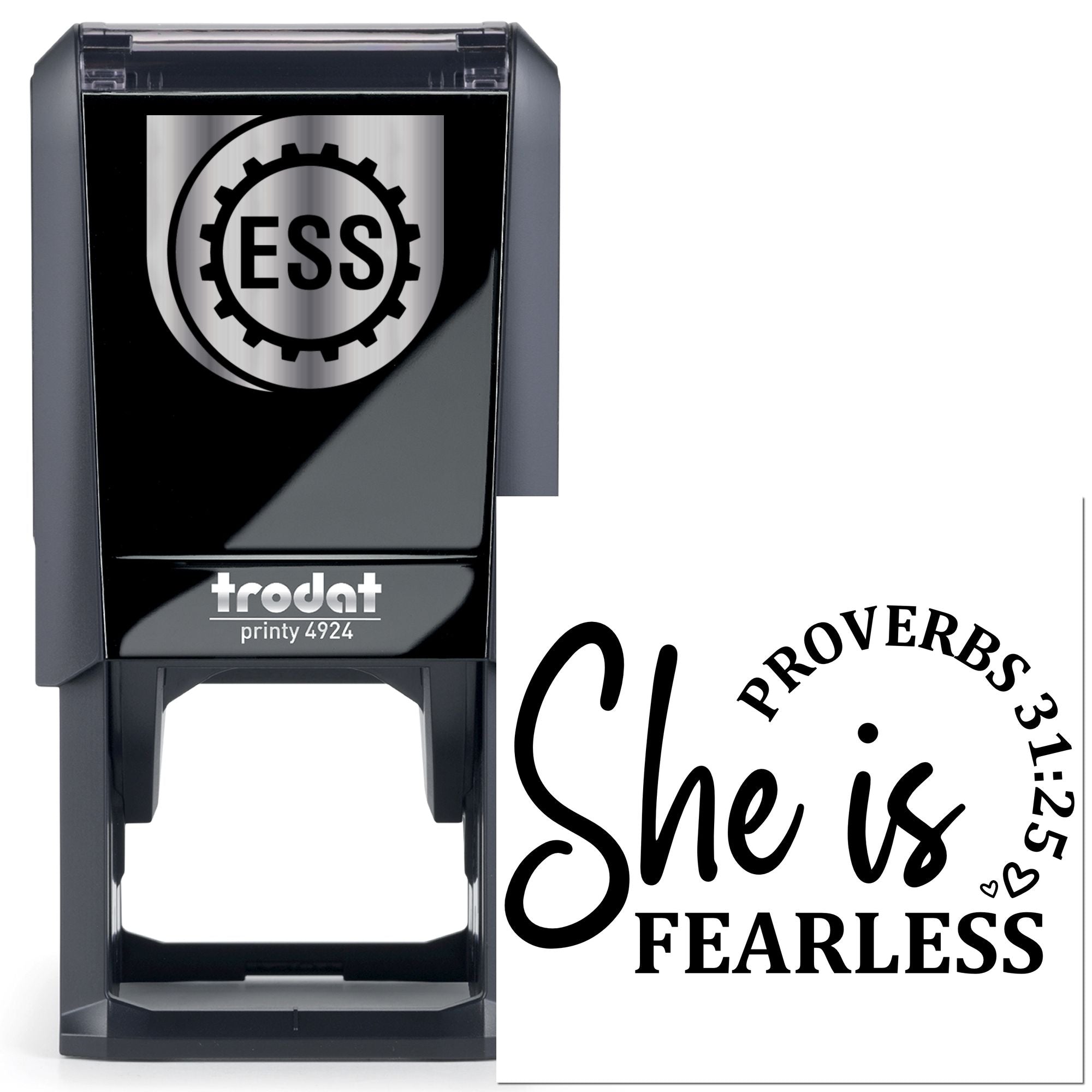 Self-Inking Fearless Woman Cardmaking Stamp