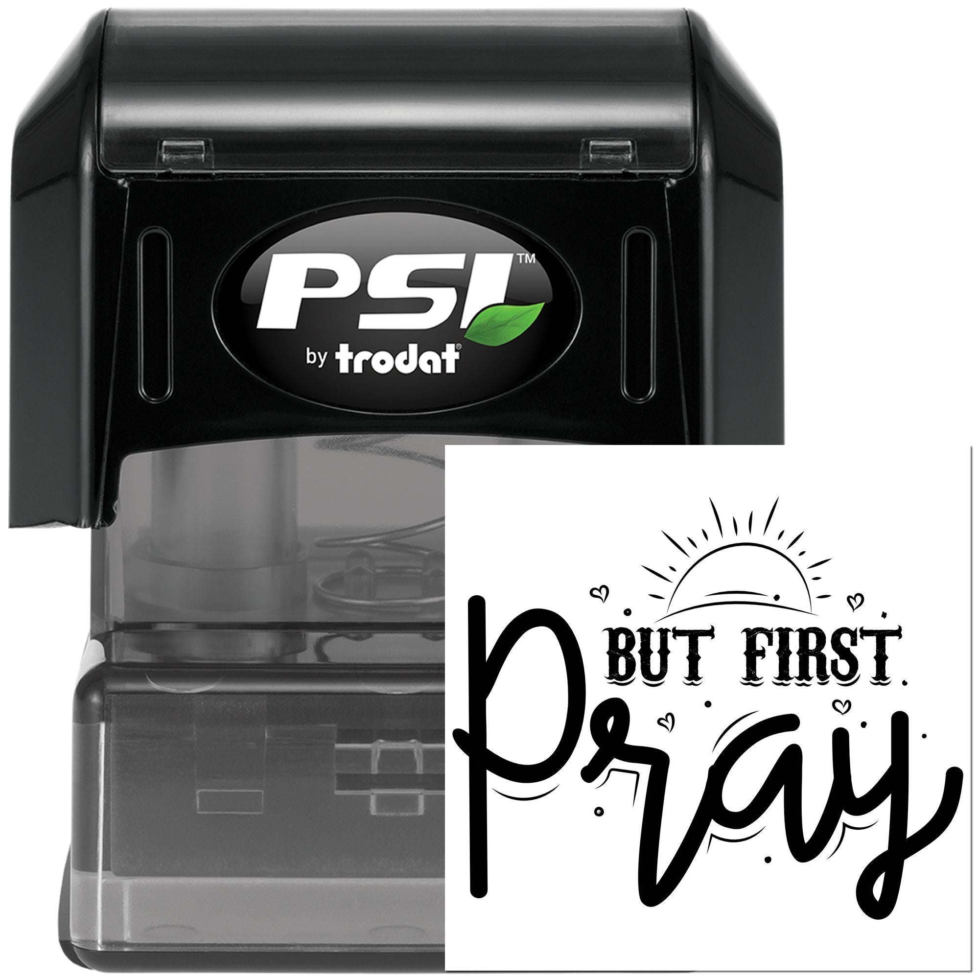 Pre-Inked But First Day Note Card Stamp