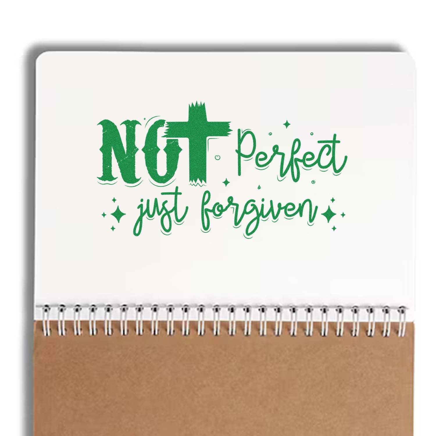 Flawed Yet Forgiven Favor Tag Rubber Stamp