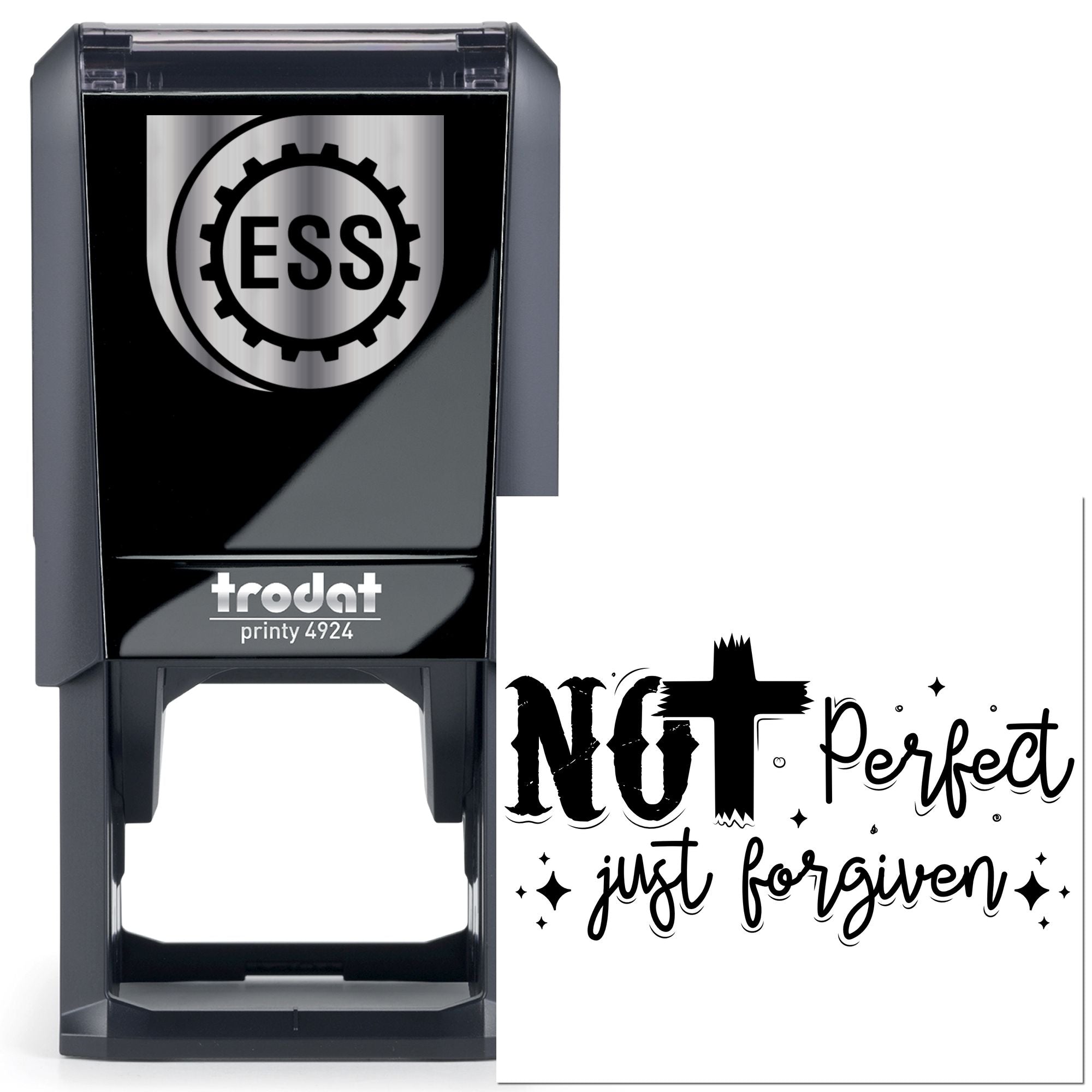 Self-Inking Not Perfect Tag Stamp