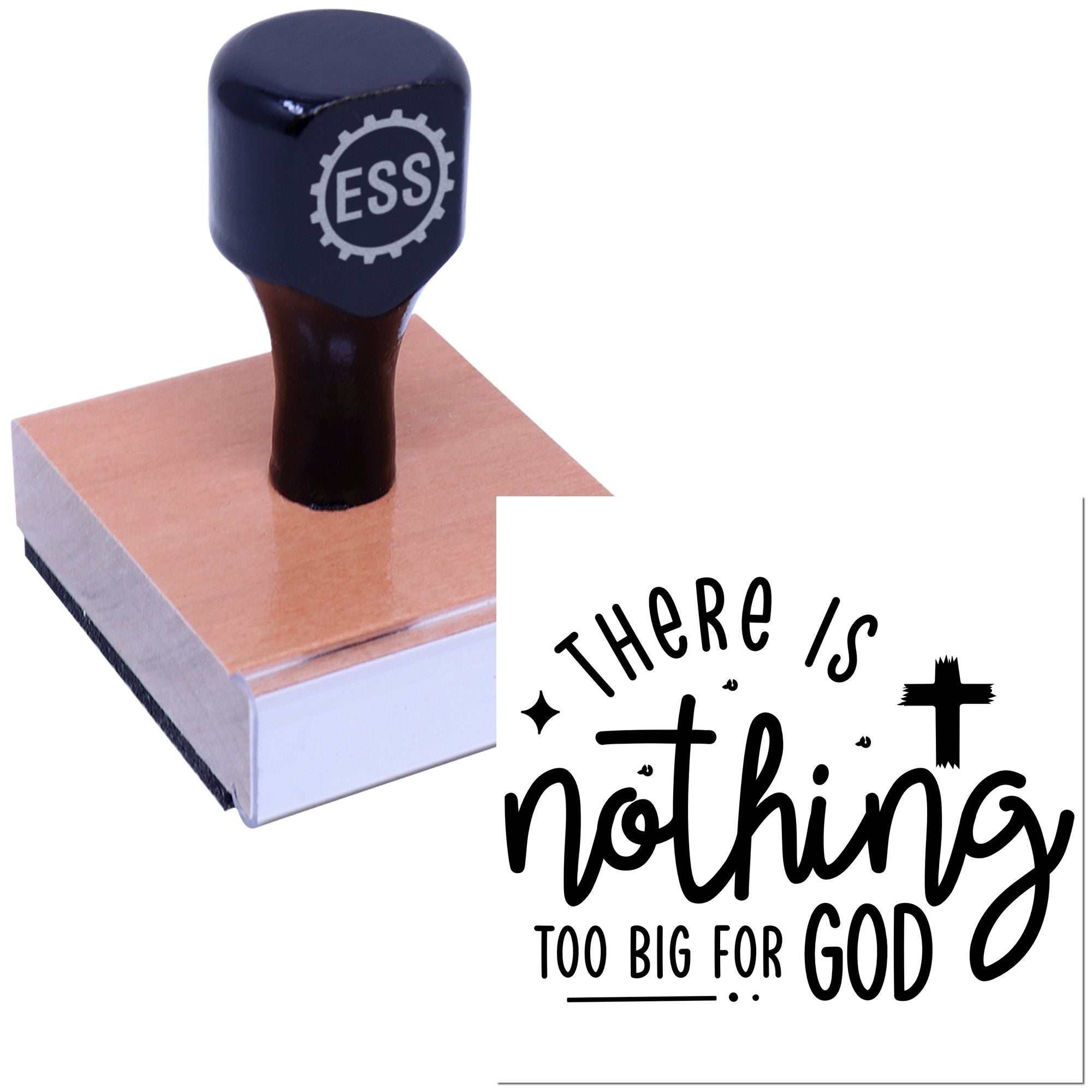 Boundless Faith Power Scrapbook Rubber Stamp
