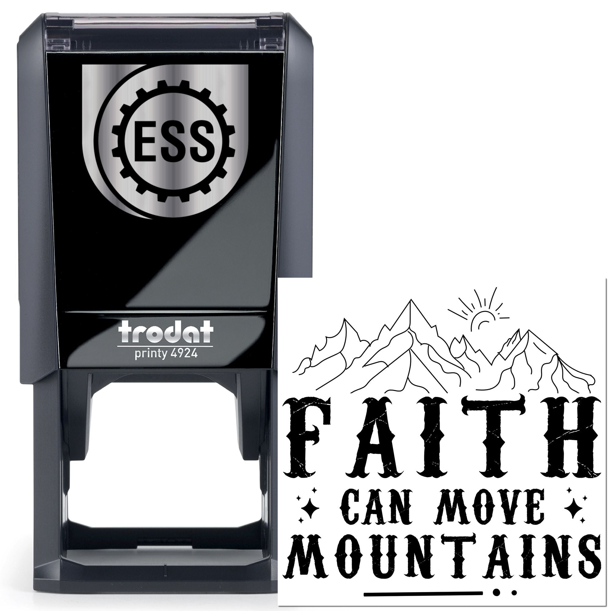 Self-Inking Move Mountains Scrapbook Stamp