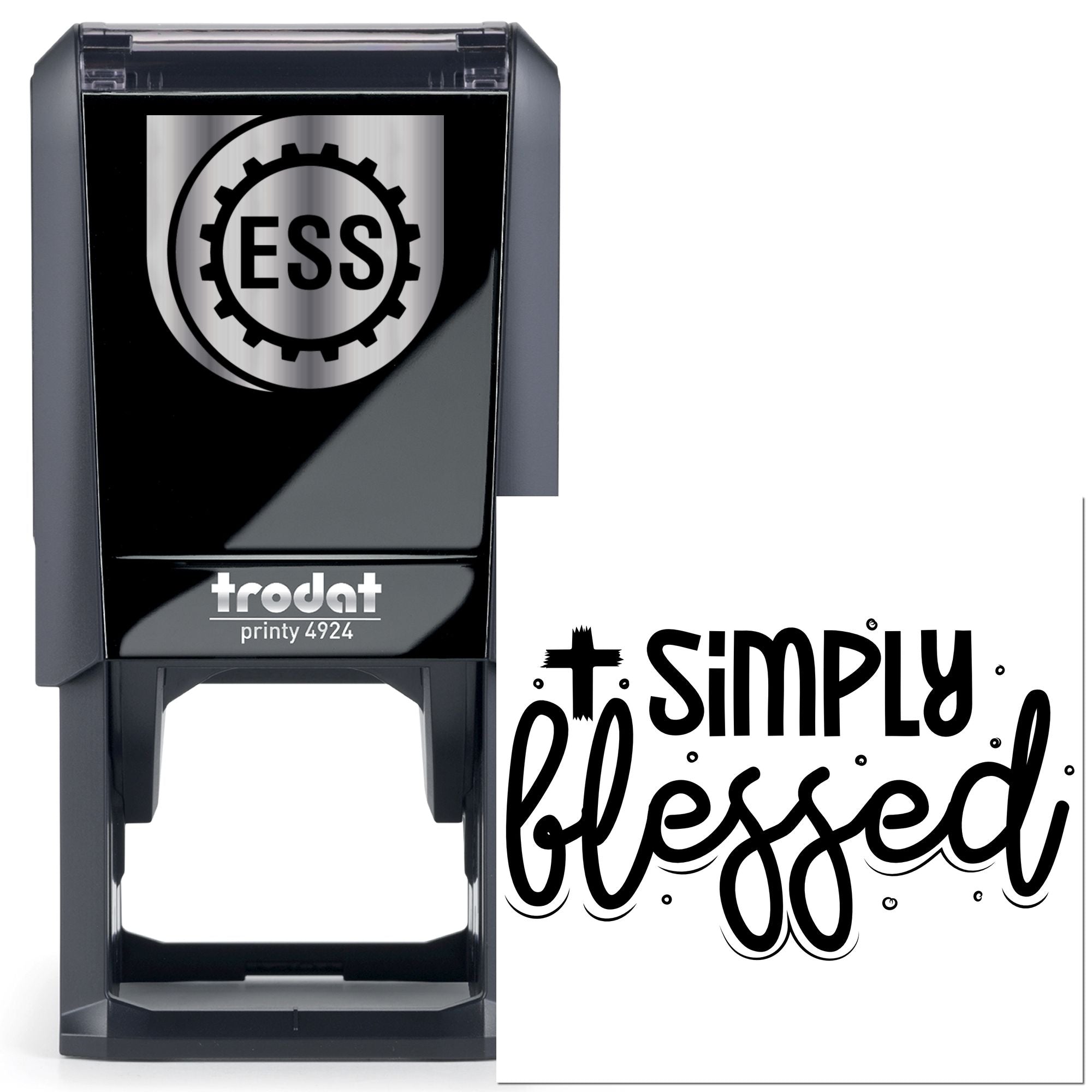 Self-Inking Simply Blessed Crafting Stamp