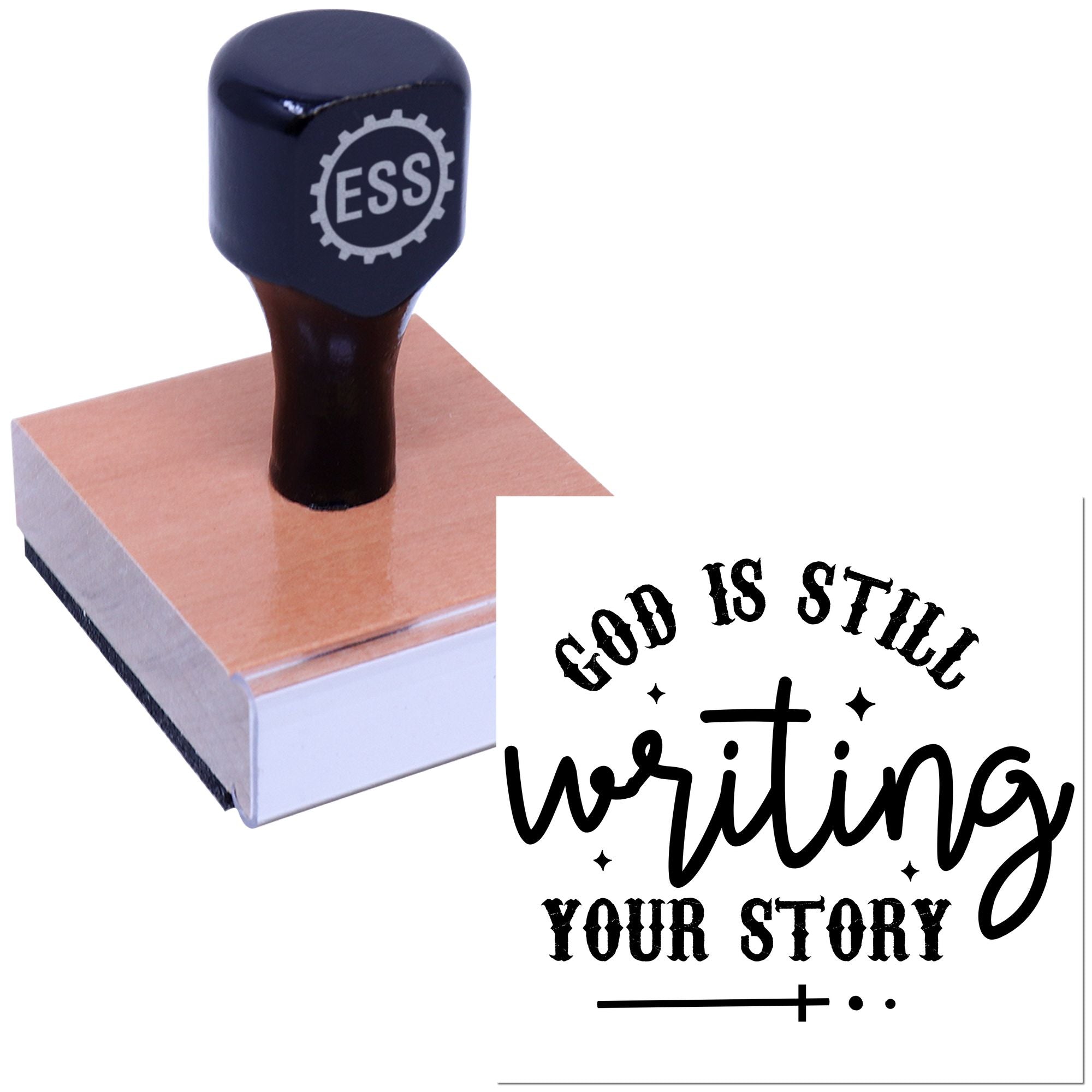Divine Story Continues Papercraft Rubber Stamp