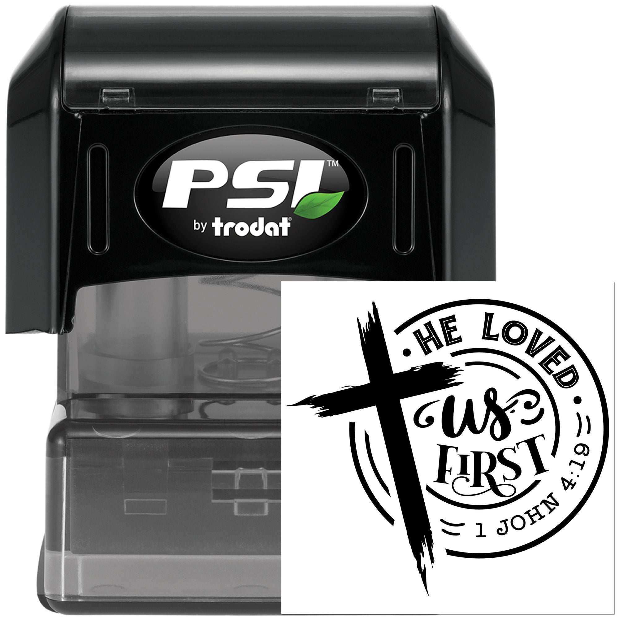 Pre-Inked He Loved First Paper Craft Stamp