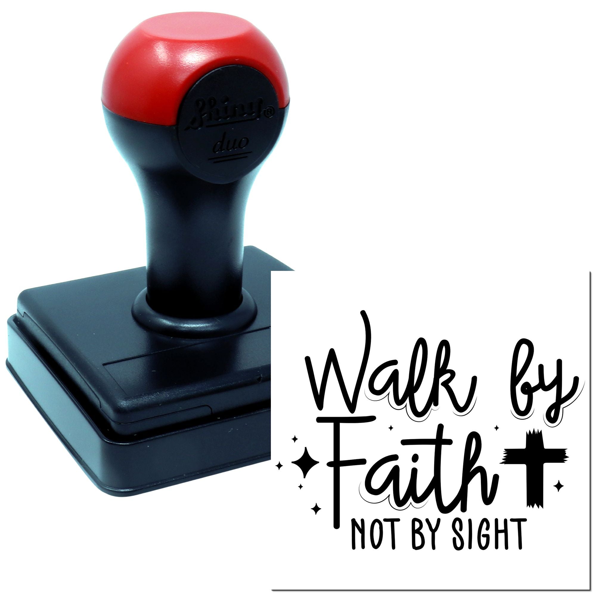 Duo Walk By Faith Not Sight Hand Stamp