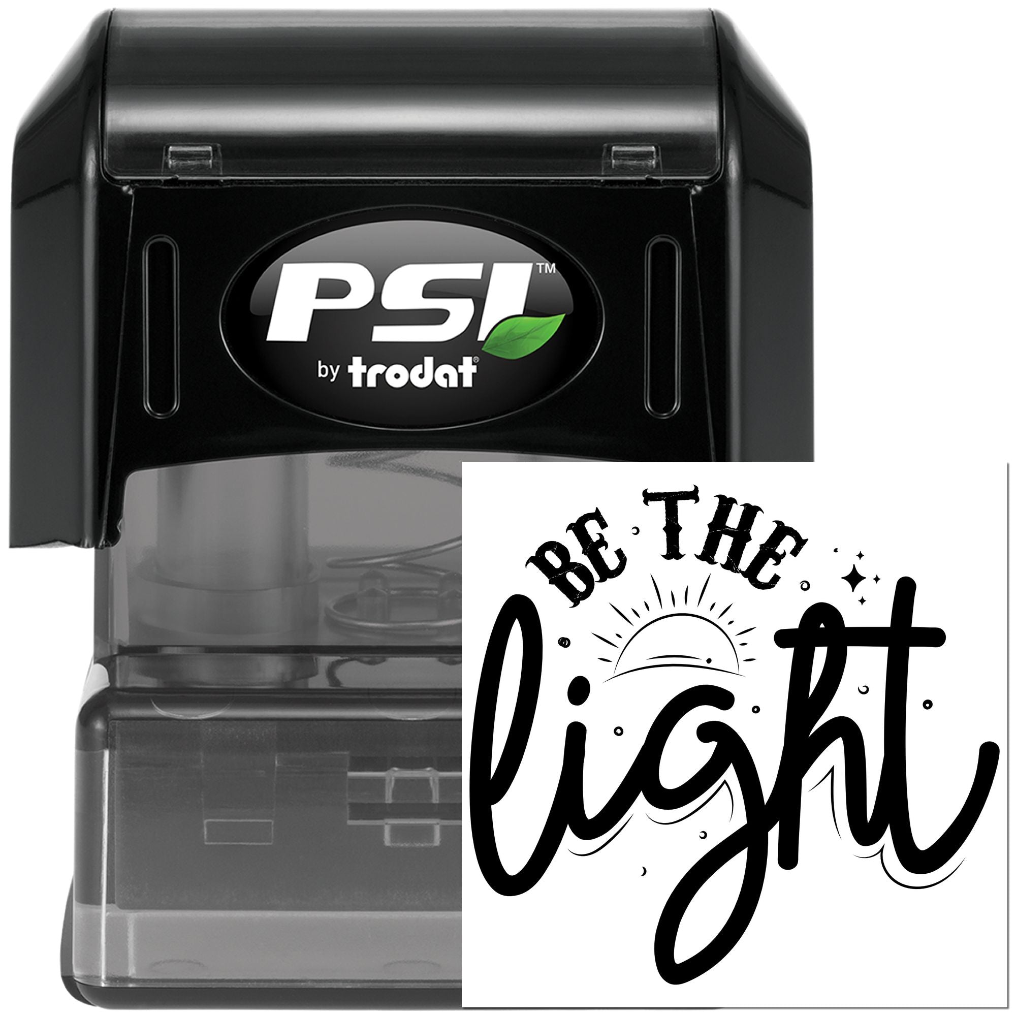 Pre-Inked Be The Light Journaling Stamp