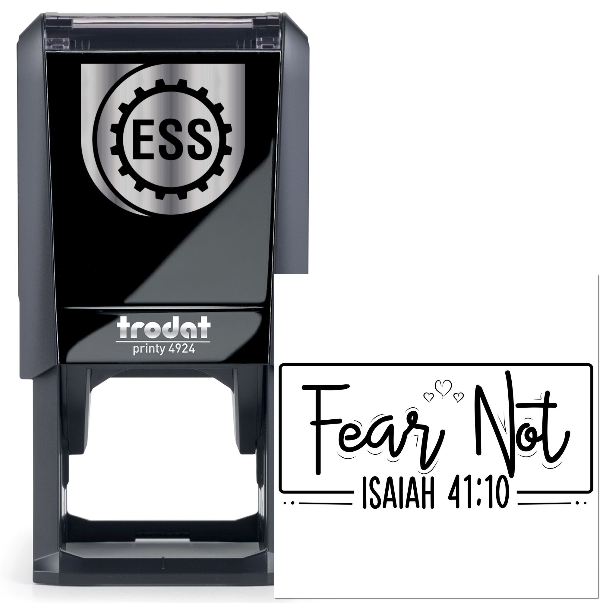 Self-Inking Fear Not Note Card Stamp