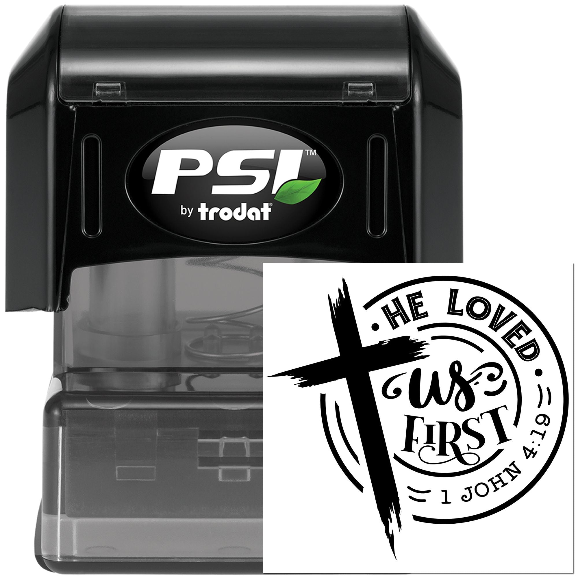 Pre-Inked Jesus First Love Mini Card Stamp