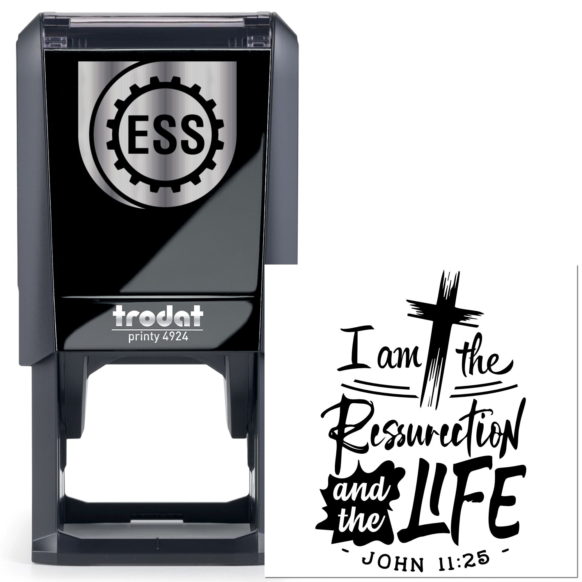 Self-Inking Resurrection Life Card Stamp