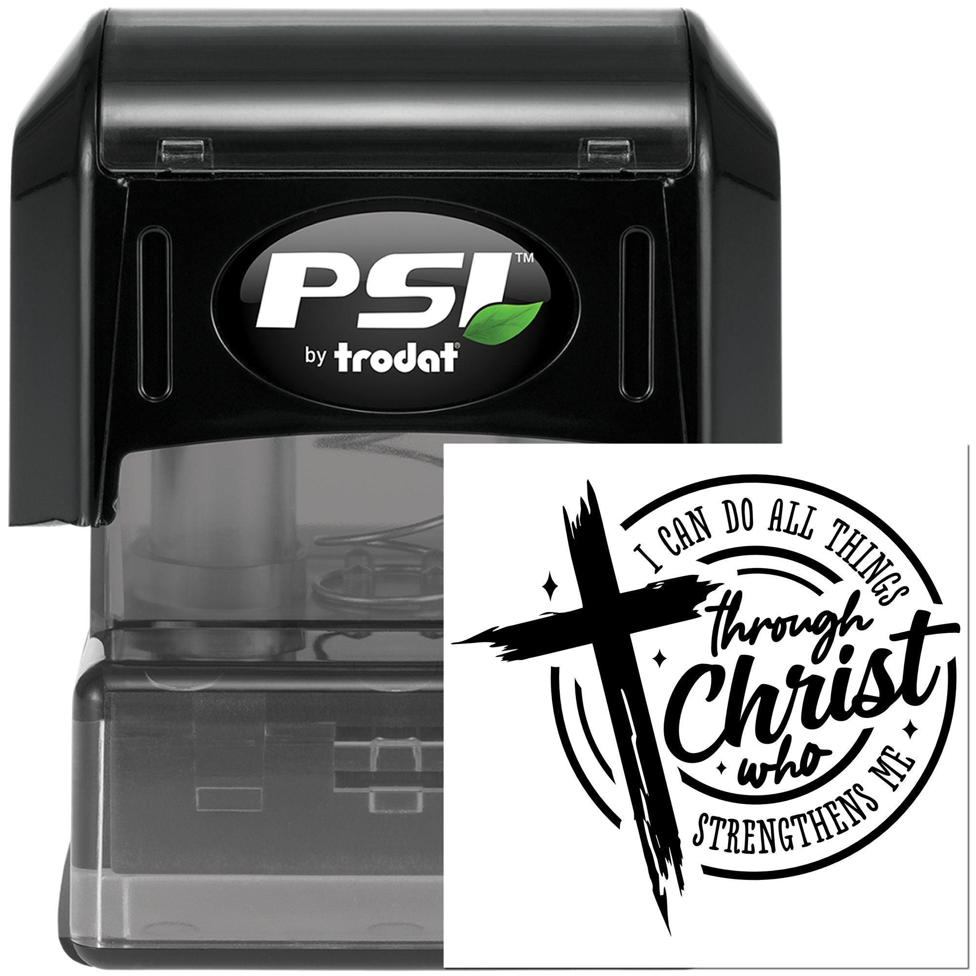 Pre-Inked Christian Motivational Poster Crafting Stamp