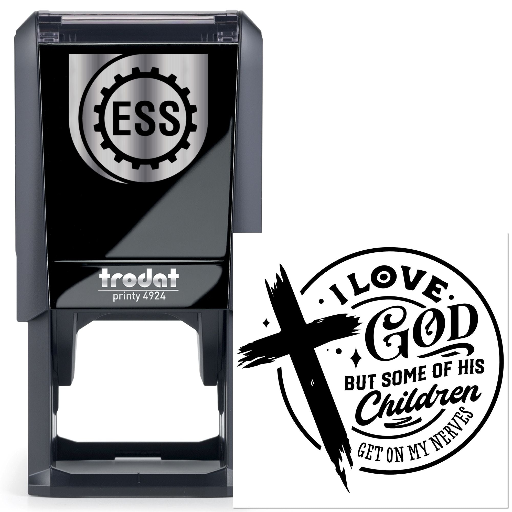 Self-Inking Religious Humor Paper Craft Stamp